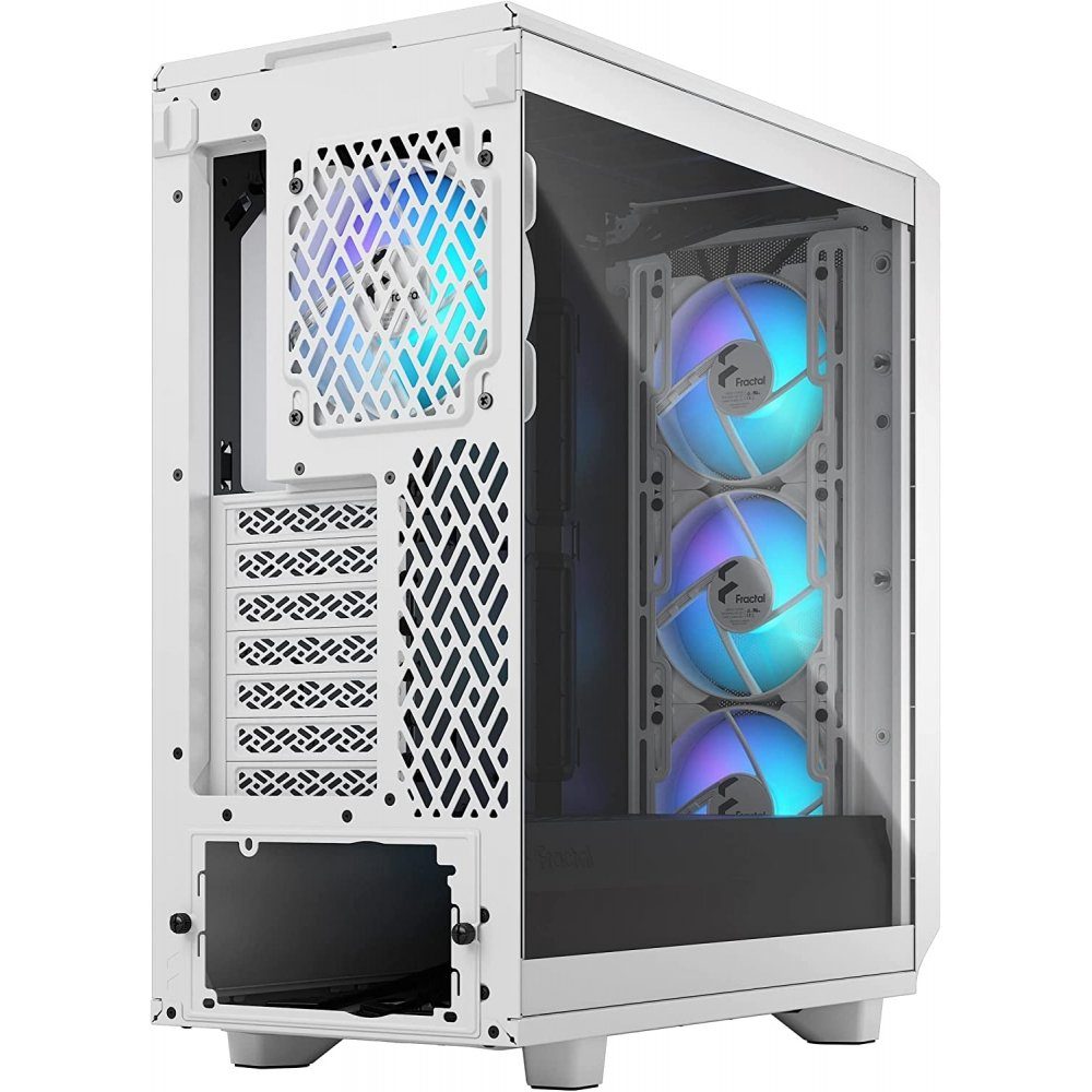 Fractal Design PC-Gehäuse Meshify 2 Compact RGB White TG Clear Tint - Midi-Tower-Gehäuse - weiß