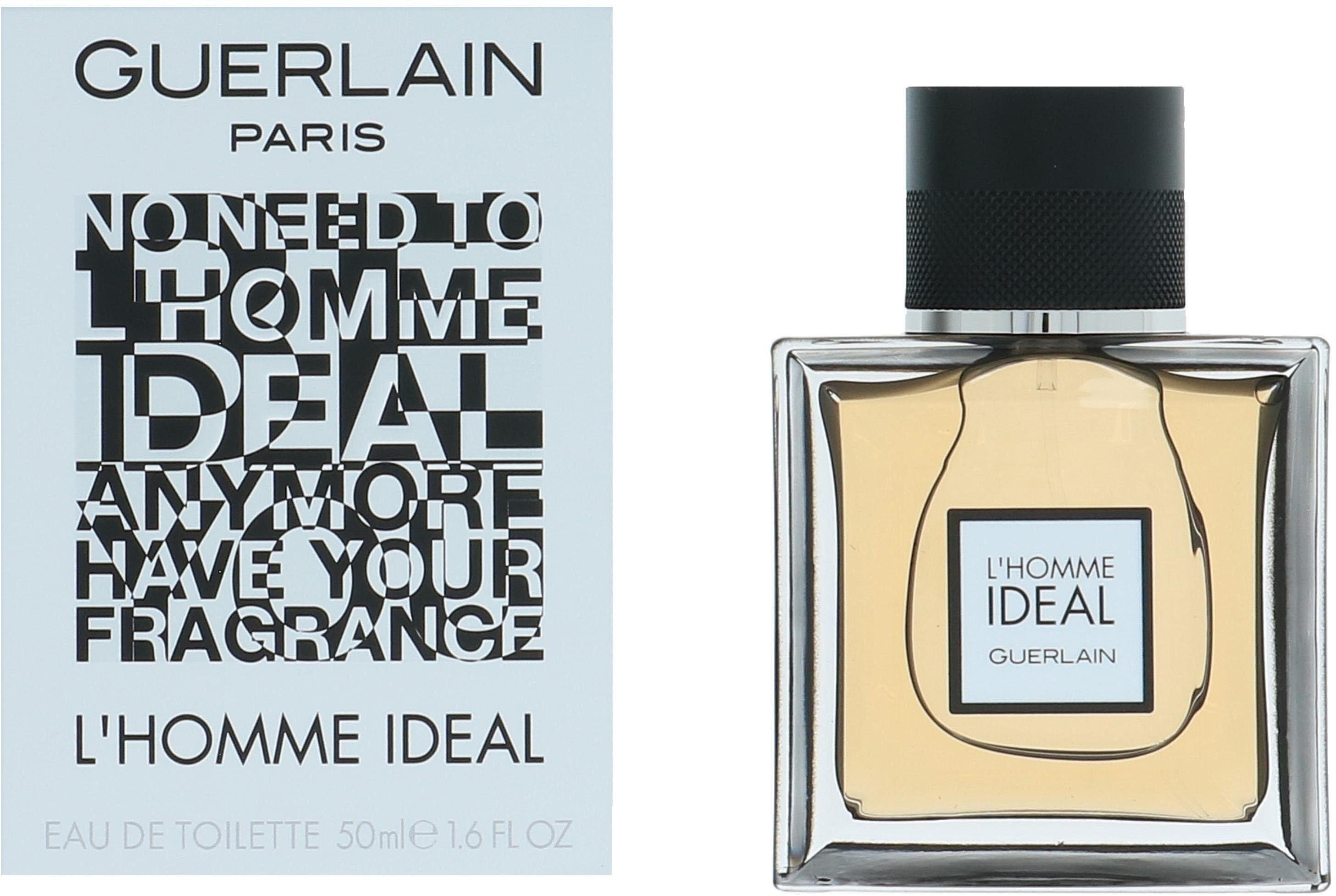 GUERLAIN Eau de Toilette L' Homme Ideal, Würziger Herrenduft mit Zitrus, Rosmarin, Amaretto-Note und Mandeln.