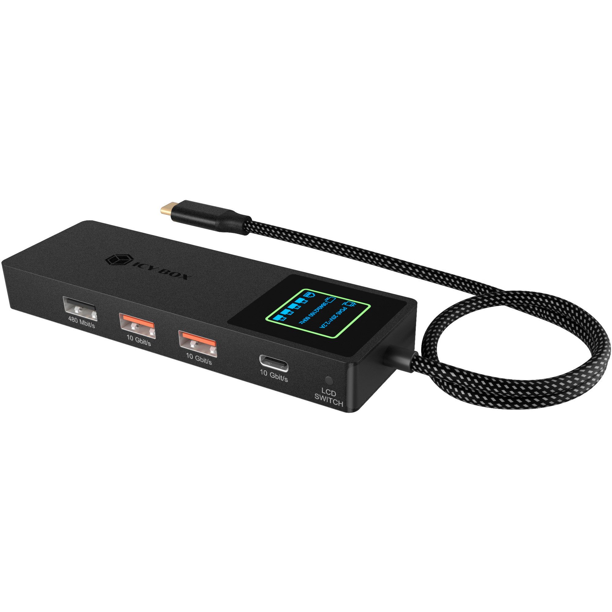 ICY BOX Laptop-Dockingstation ICY BOX IB-DK4038-LCD, Dockingstation, (mit