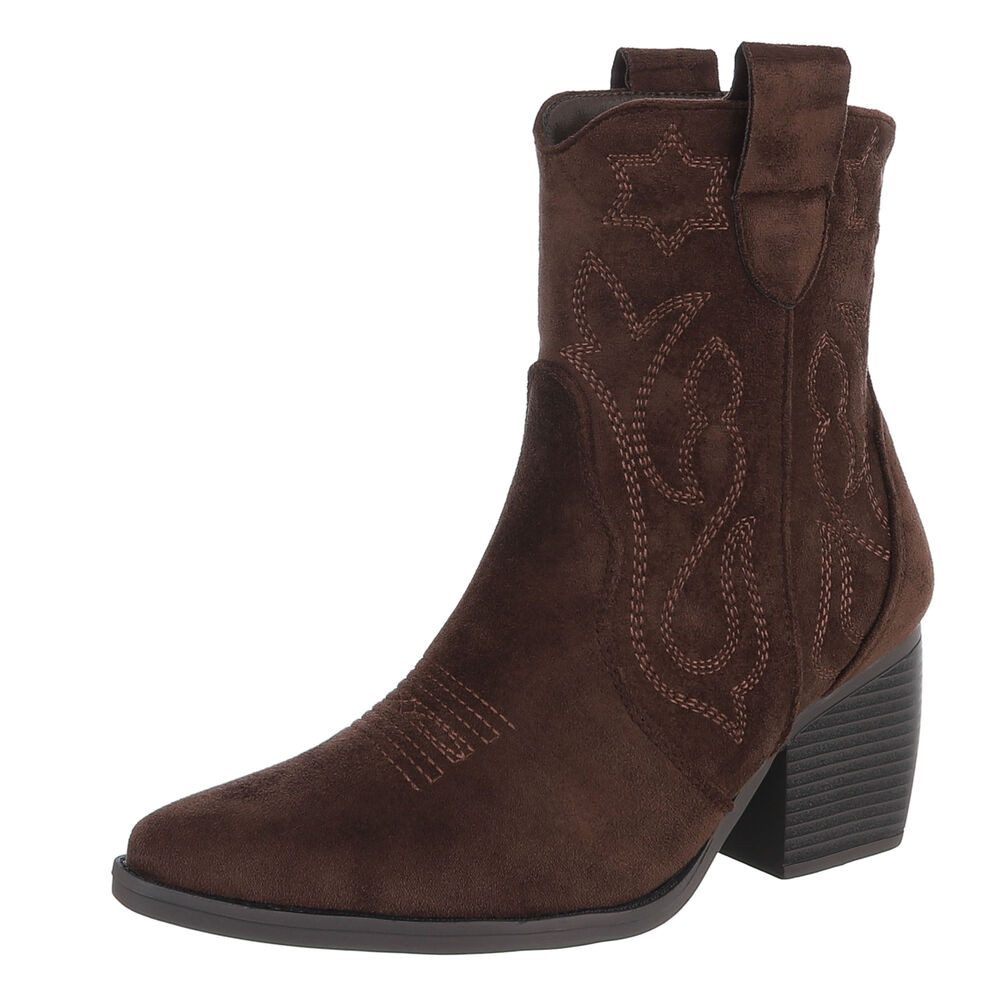 Ital-Design Damen Cowboyboots Western Westernstiefelette (90861136) Blockab günstig online kaufen