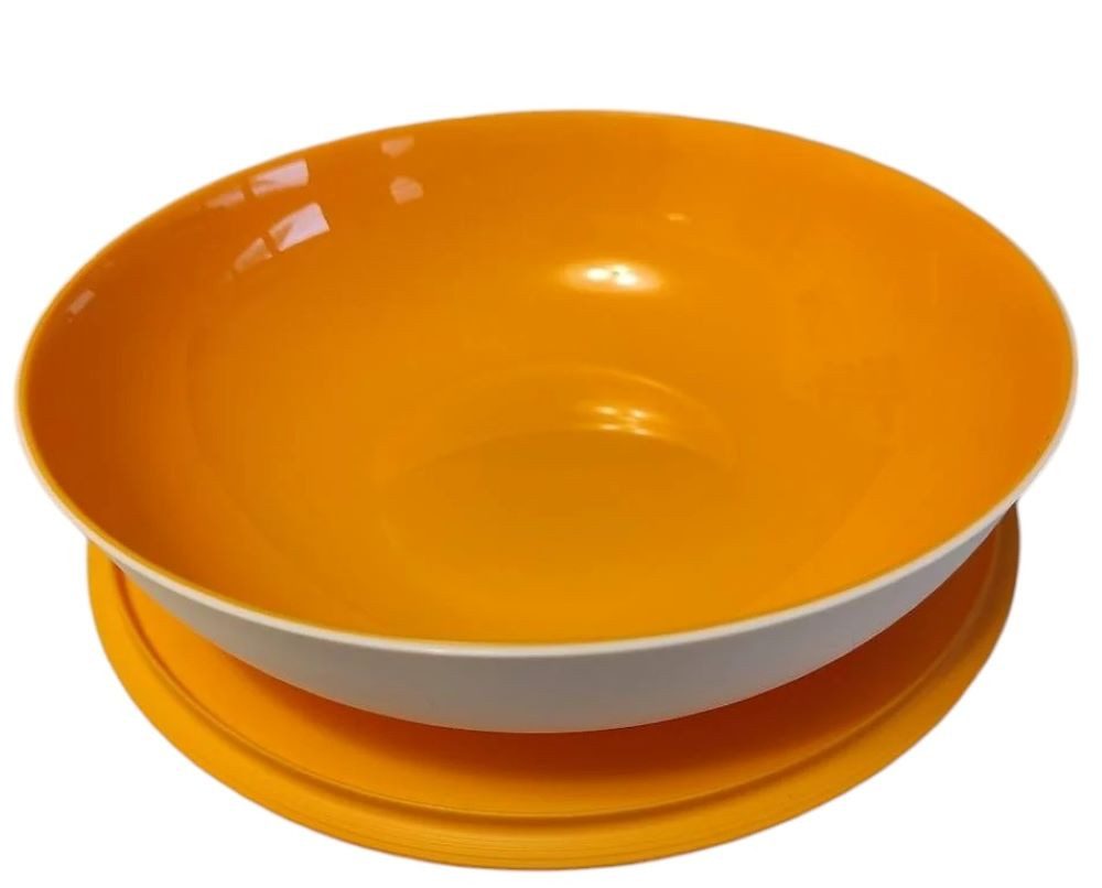 Tupperware Allegra Servierschale – Lachs/weiß, Perle-Optik, Teil Des Servierschalen-Quartetts