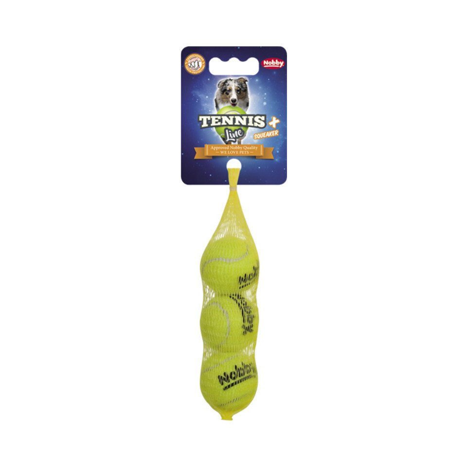 Nobby Tierball Tennisball mit Squeaker von Nobby