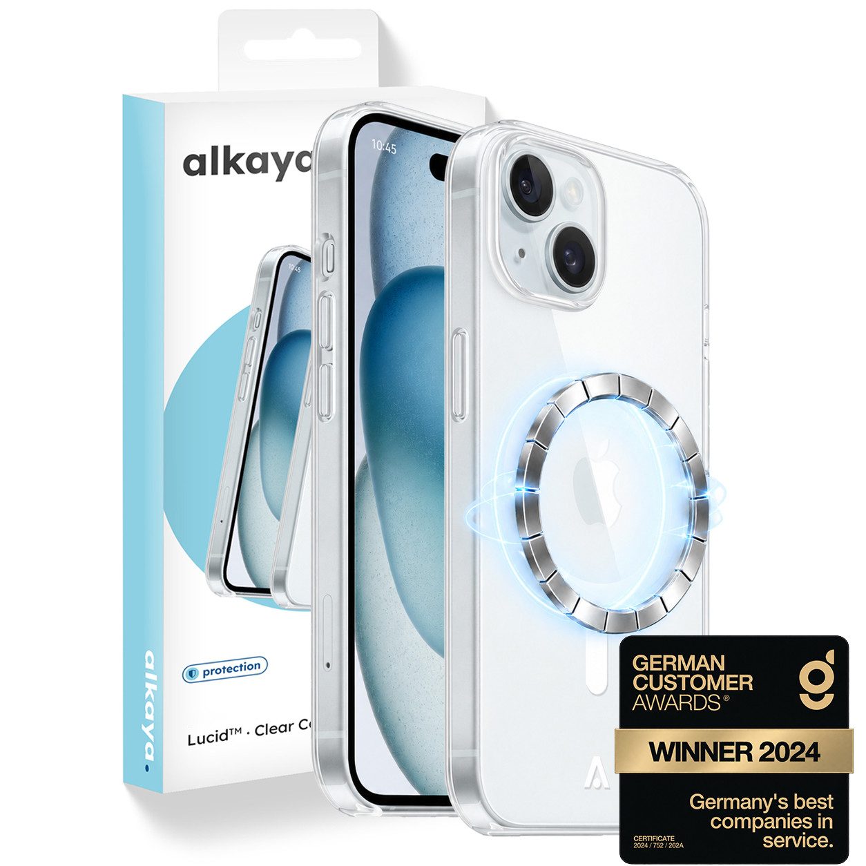 alkaya. Handyhülle Premium Hülle Magsafe Für Apple iPhone Case Magnet Cover Bumper Schutz iPhone 14, 6,1 Zoll, Schutzhülle, MagSafe, extra starker Magnet