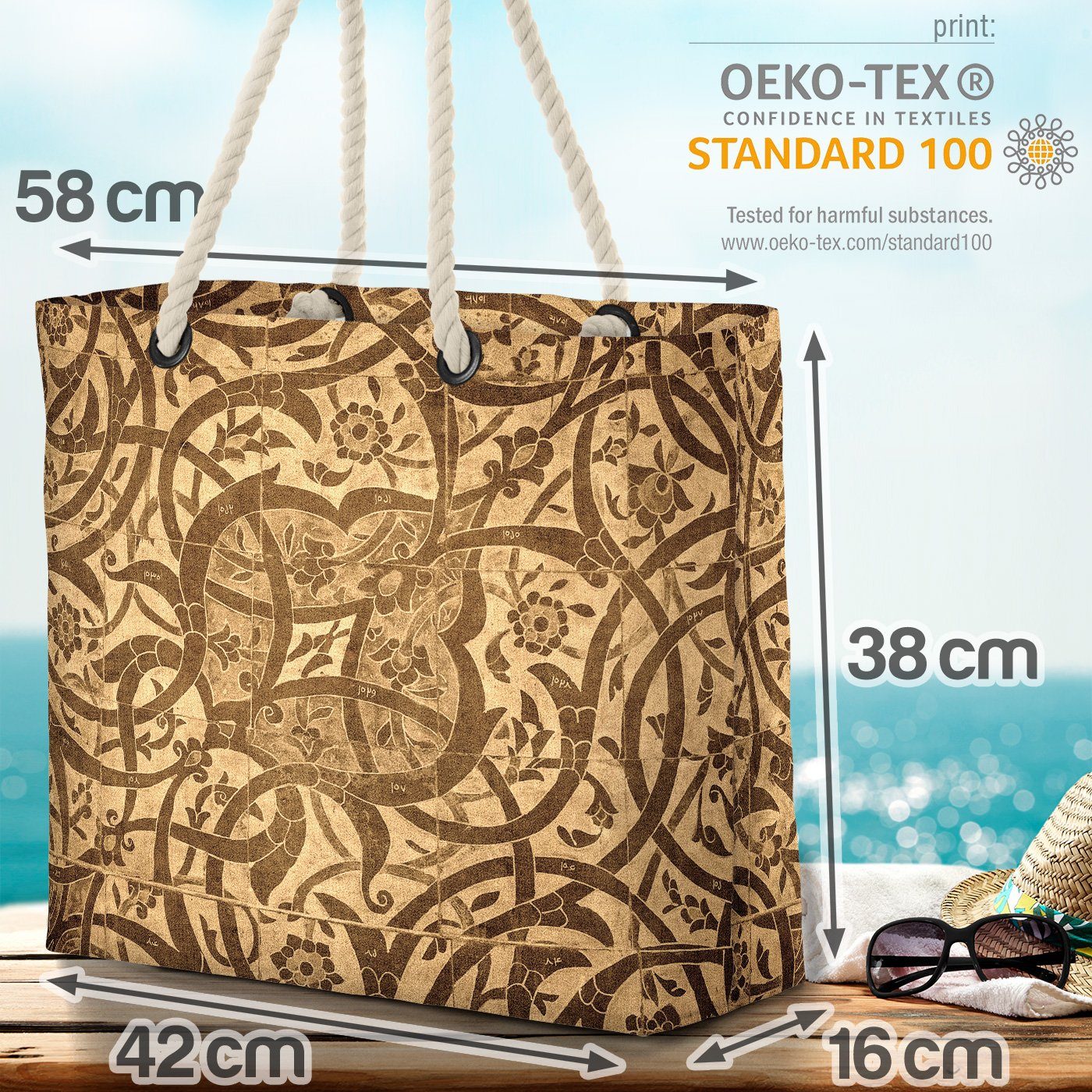 Griechenland Muster griechisch Ornamente Design Orient VOID Strandtasche b orientalisch (1-tlg),