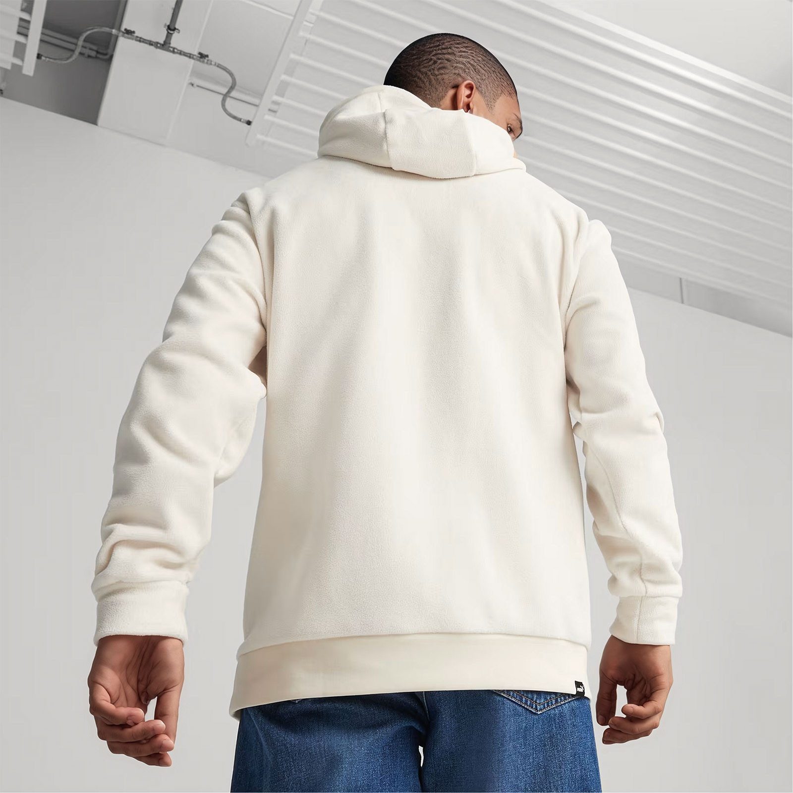 PUMA Kapuzenpullover Polarfleece Hoodie mit zwei seitlichen Einschubtaschen