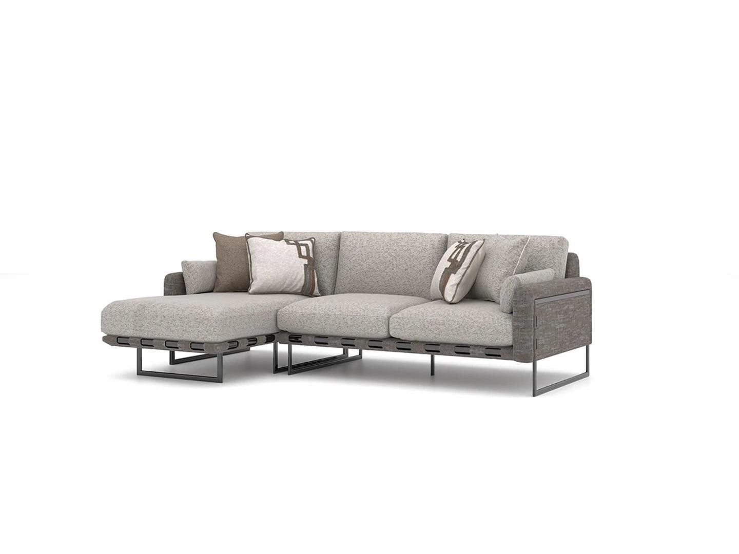 Xlmoebel Ecksofa Exklusives Designer-Sofa in L-Form für das Wohnzimmer, gepolstert mit, Hergestellt in Europa