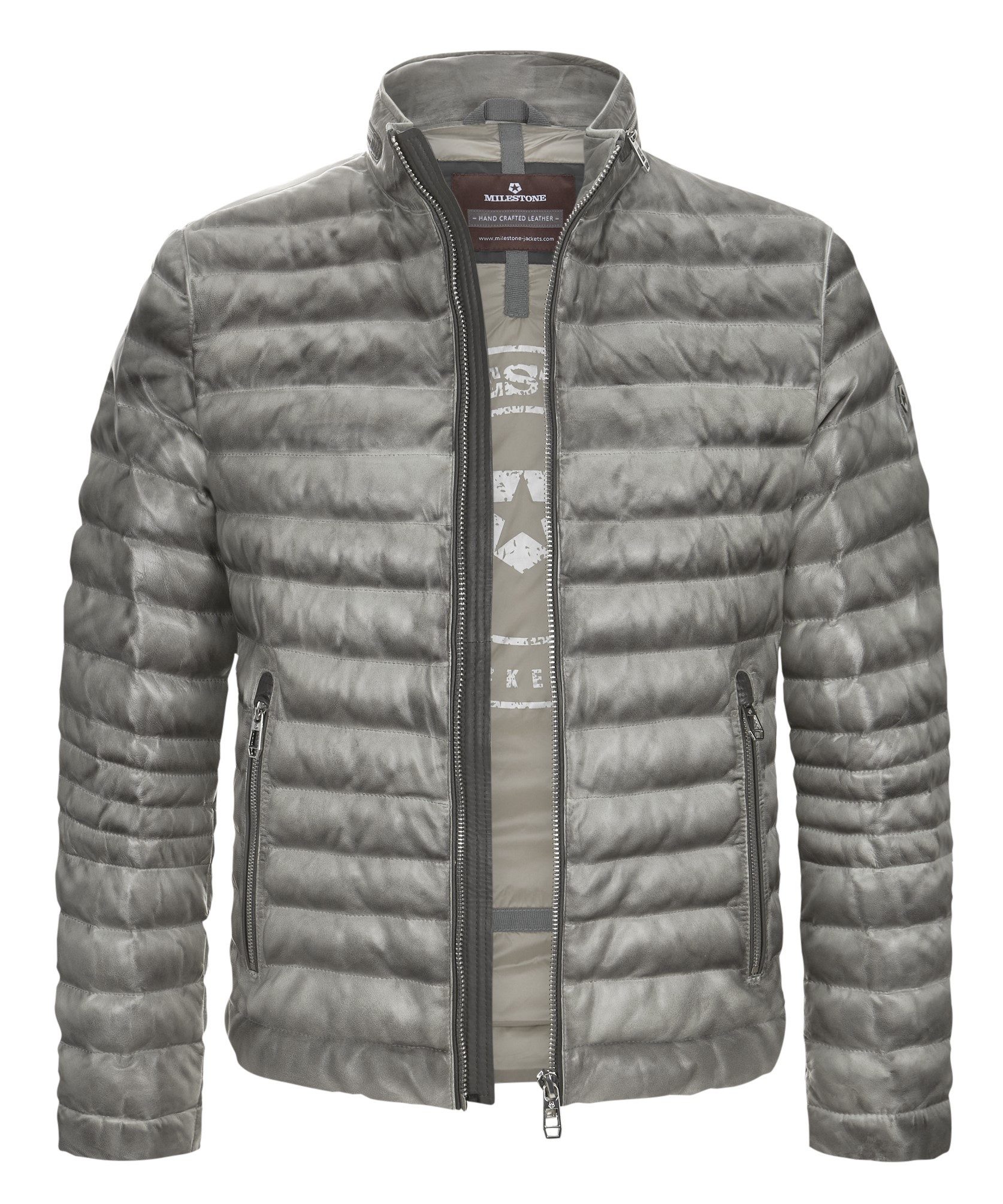 Milestone Lederjacke MSCavallino leichte Steppjacke aus günstig online kaufen