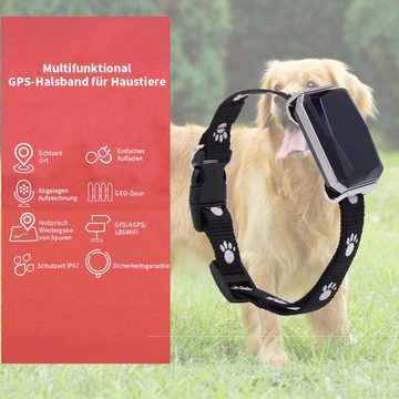 yozhiqu Haustier-GPS-Ortungsgerät wasserdicht GPS-Tracker (Anti-Verlust für Katzen und Hunde, Fernbedienung)