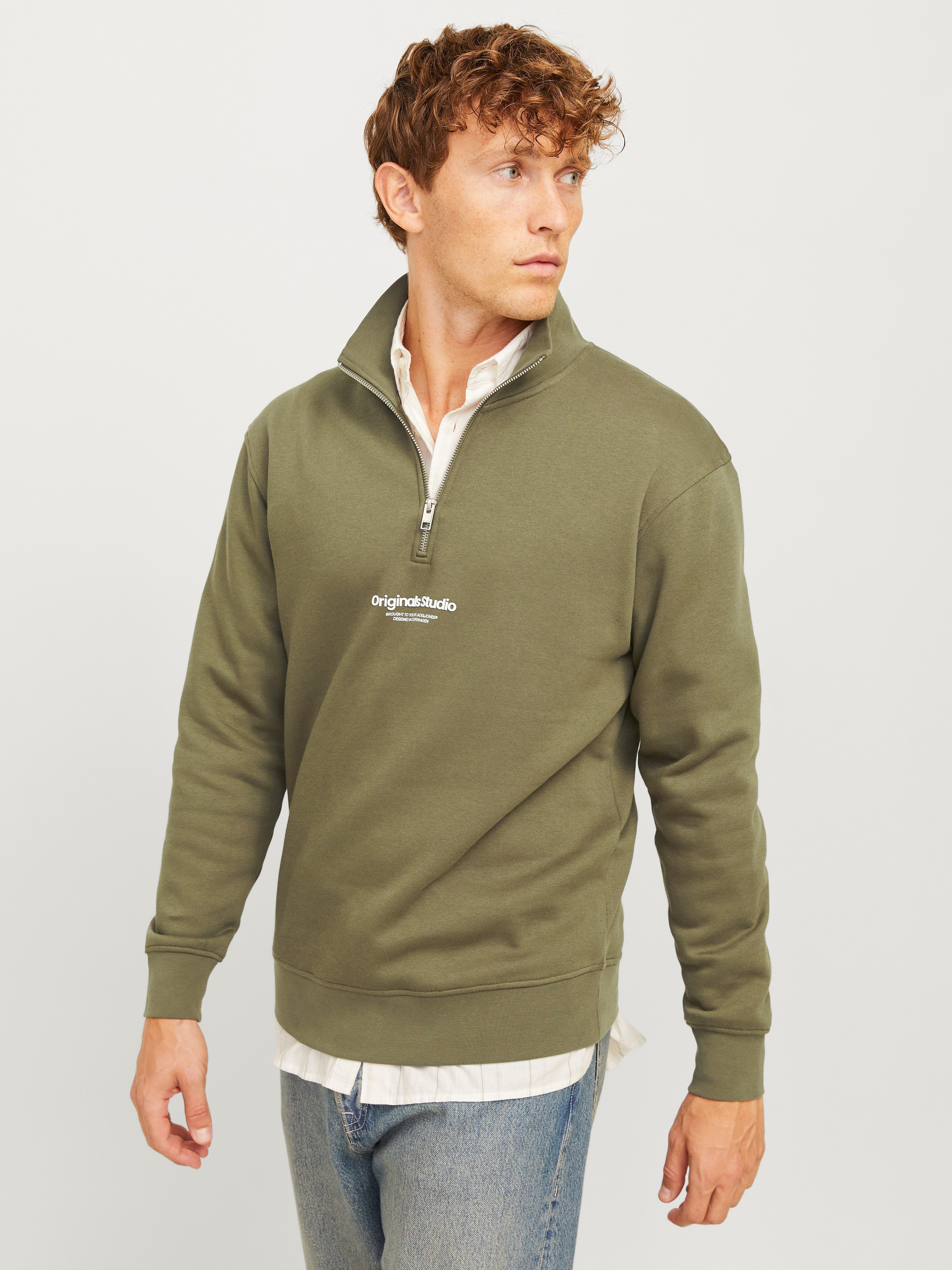 Sweatshirt JORVESTERBRO SWEAT QUARTER ZIP HN NOOS