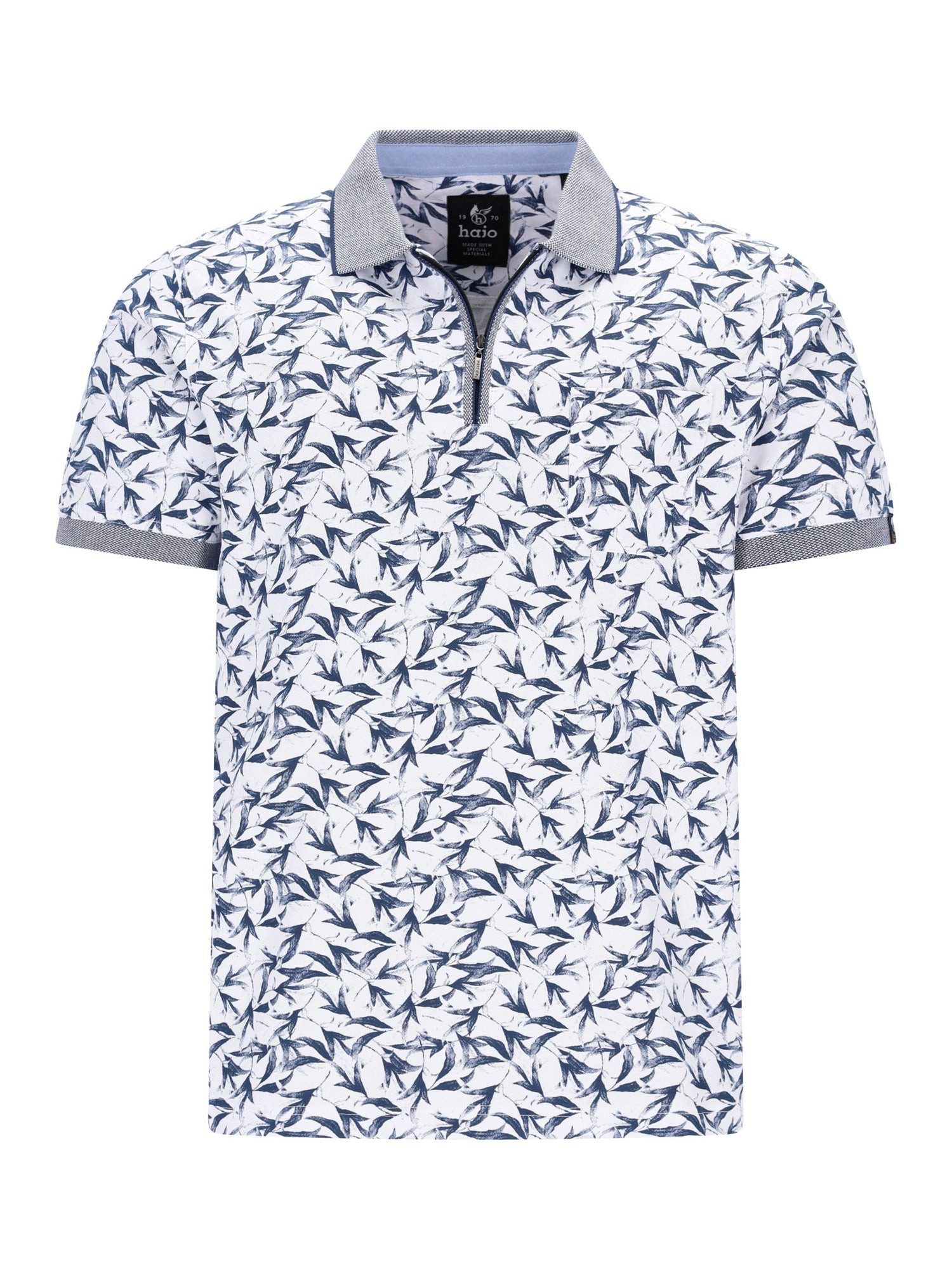 Hajo Poloshirt Poloshirt mit floralem Alloverdruck in stay fresh-Qualität