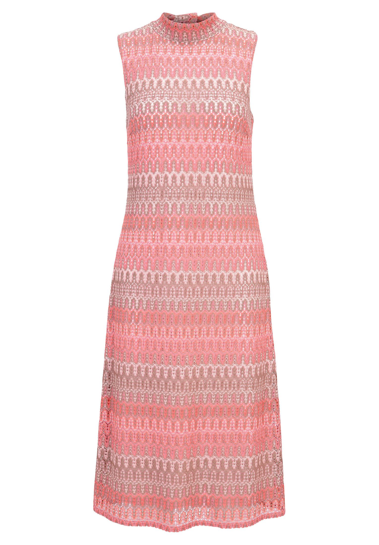 Cartoon Midikleid Damen mit Stehkragen Design