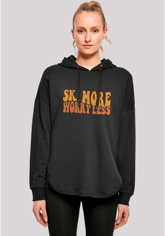 F4NT4STIC Megztinis su gobtuvu Ski More Worry Le...