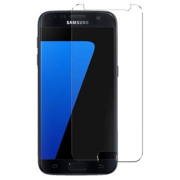 CoolGadget Schutzfolie Panzerfolie für Samsung Galaxy S7, (9H Härtegrad, 2x Schutzglas, 1xReinigungset), Displayfolie Panzer Schutzfolie 2 Stück für Samsung S7 Glas Folie