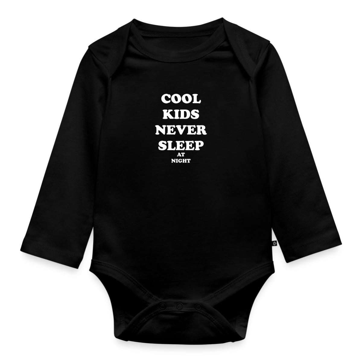 Spreadshirt Langarmbody Cool Kids Never Sleep At Night Tages Baby Body Langarm (1-tlg)