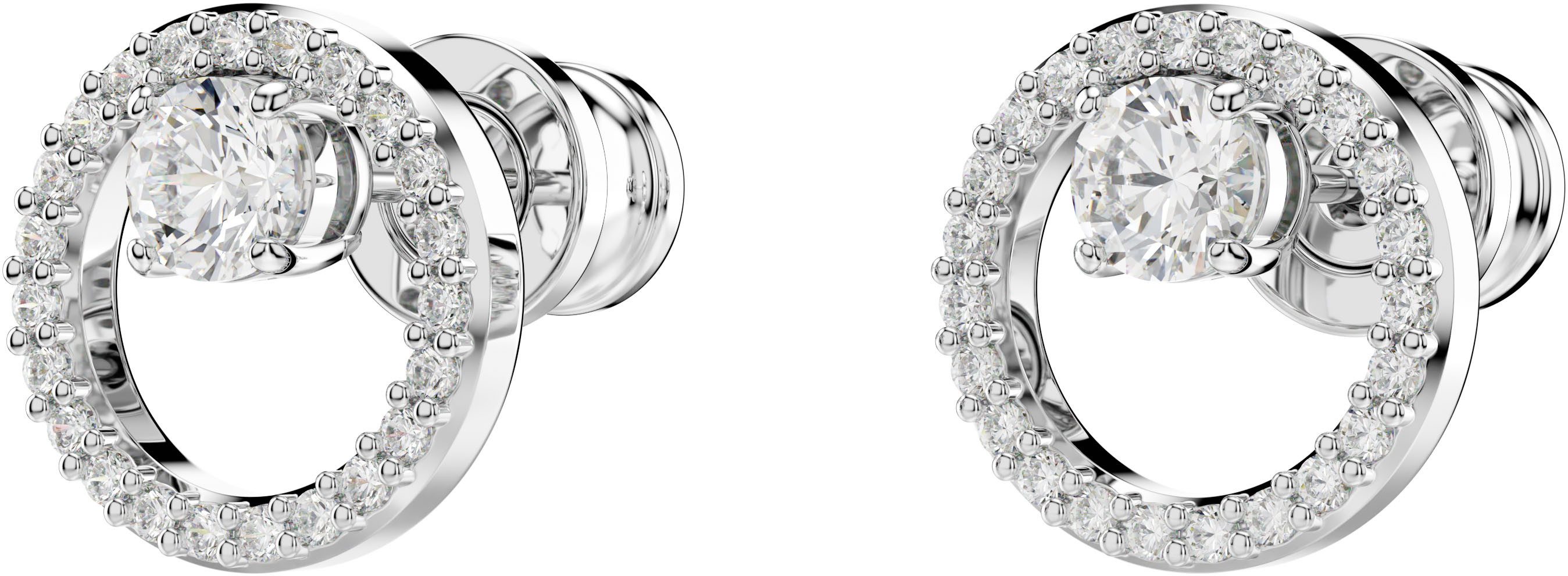 Swarovski Paar Ohrstecker Constella Pavé, mit Swarovski® Zirkonia (synth)