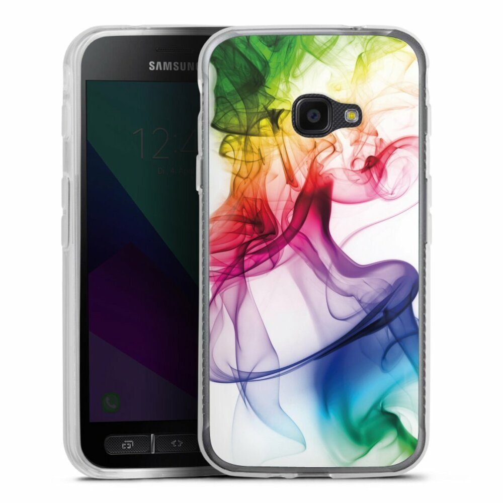 DeinDesign Handyhülle Farbe Wasser Regenbogen Strange waft, Samsung Galaxy Xcover 4 Silikon Hülle Bumper Case Handy Schutzhülle