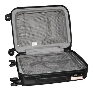 Home4Living Hartschalen-Trolley Trolley Bordcase Koffer Handgepäck schwarz Reisekoffer, 4 Rollen