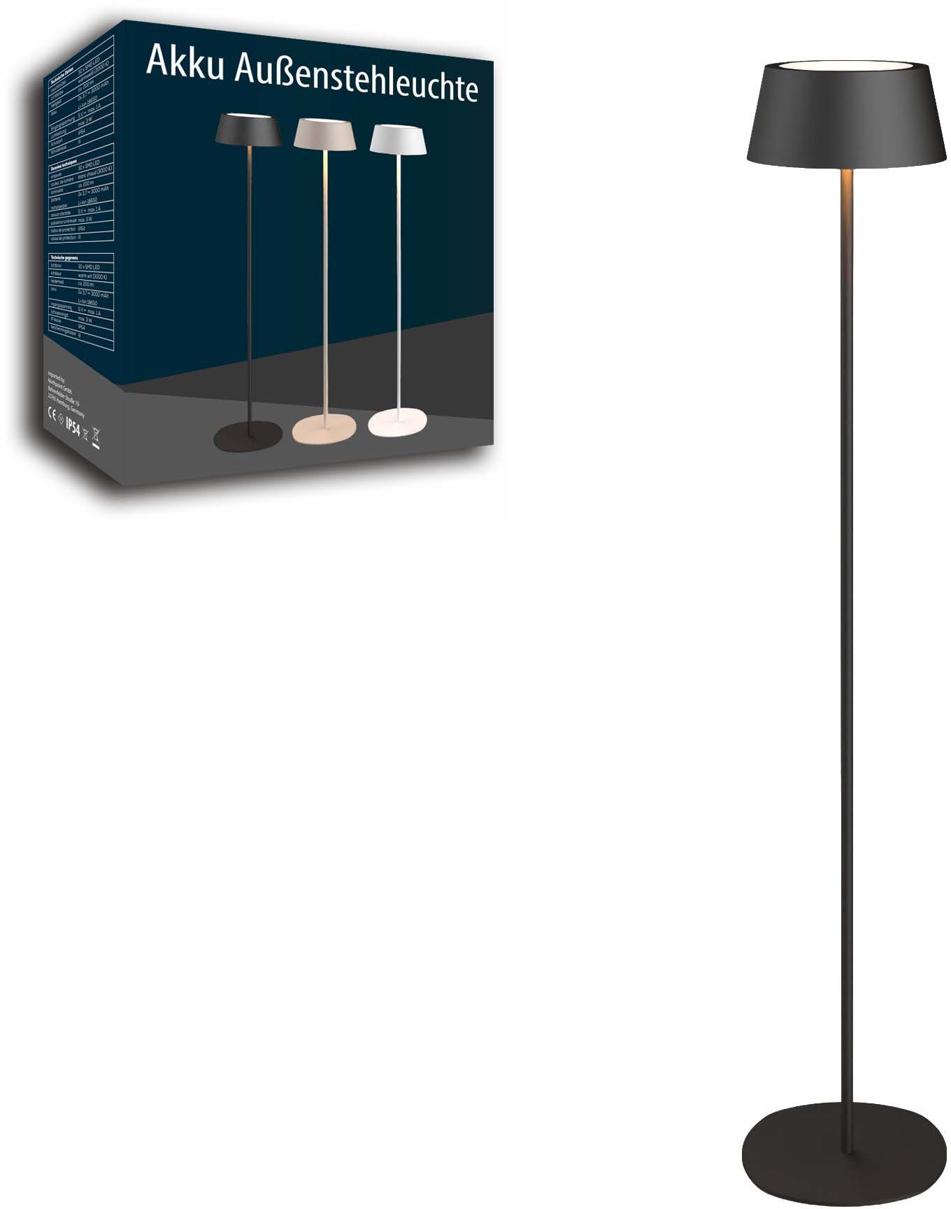 Northpoint LED Stehlampe Akku LED Stehleuchte Stehlampe In- und Outdoor dimmbar kabellos