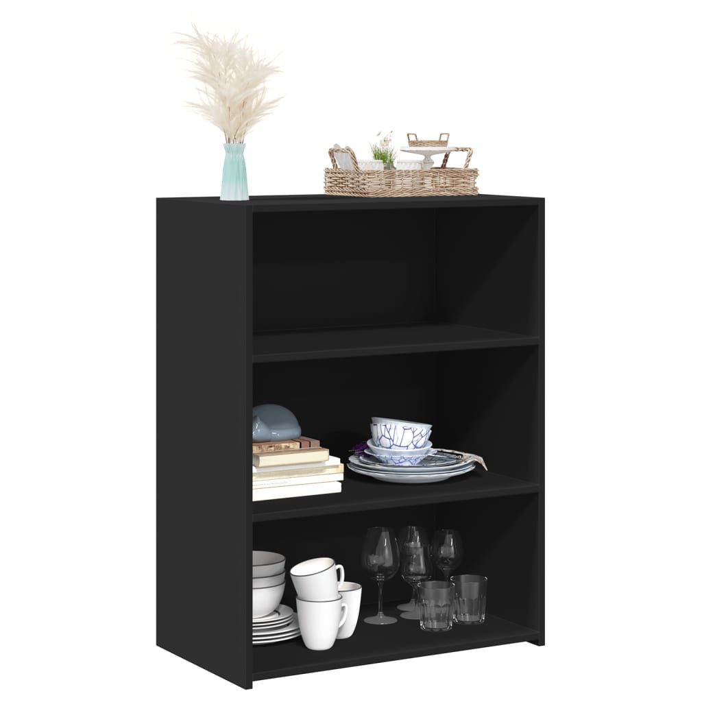 vidaXL Sideboard Sideboard Schwarz 70x41x93 cm Holzwerkstoff (1 St) günstig online kaufen
