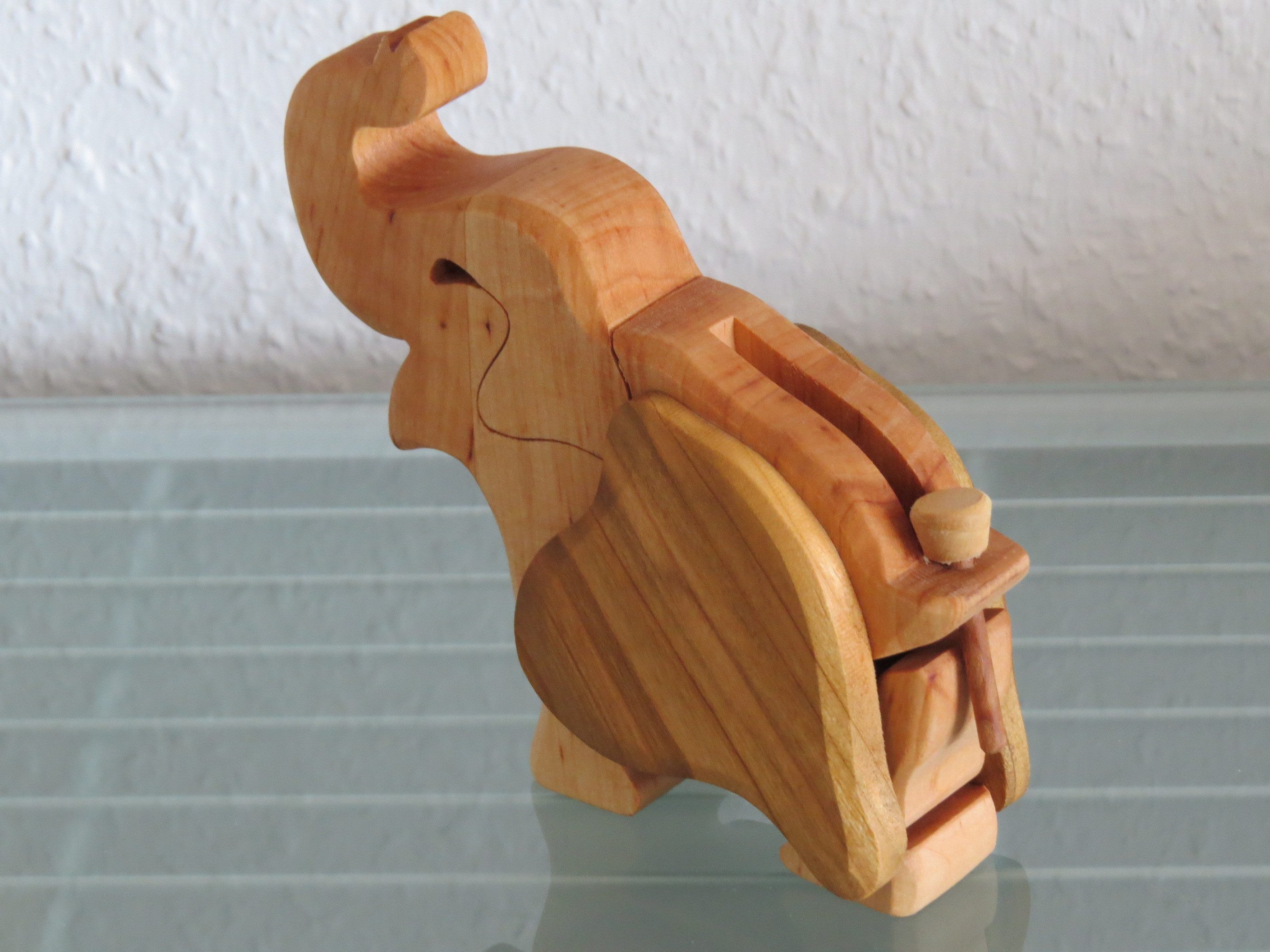 Holzprodukte Spardose Spardose Elefant Elefanten Dekofigur Tiere Afrika Asien Holz – Bild 3 von 3