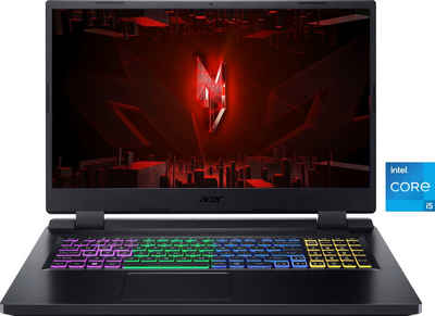 Acer Nitro 5 AN517-55-54BD Gaming-Notebook (43,9 cm/17,3 Zoll, Intel Core i5 12450H, GeForce RTX 4050, 512 GB SSD, Thunderbolt™ 4)