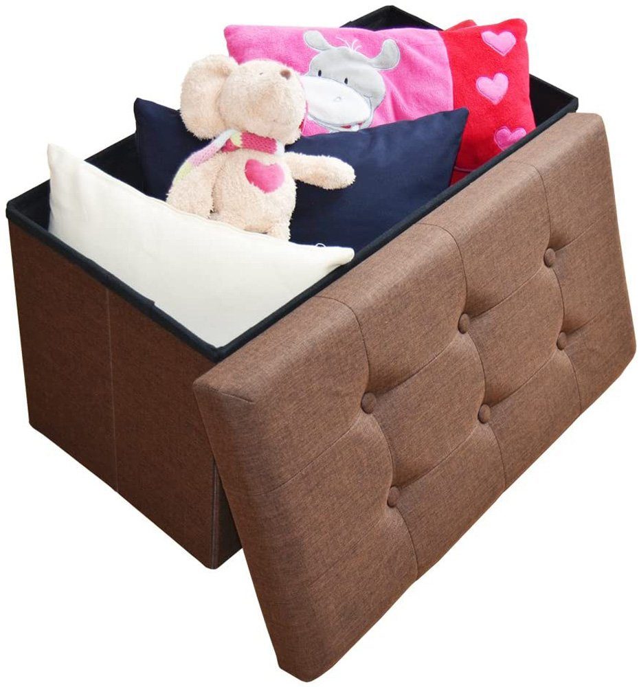 style home Sitzhocker Sitzbank mit Stauraum faltbare Füßbank (Sitztruhe aus günstig online kaufen