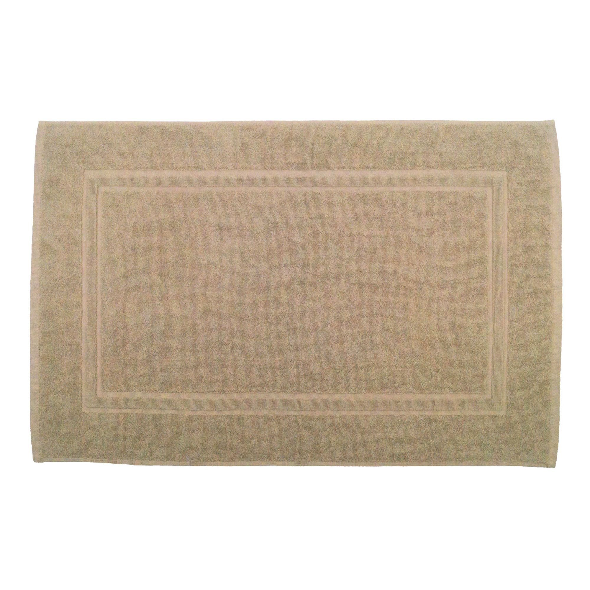 Julie Julsen Badematte 1-Badematte-Sand-50 x 40 cm, Baumwolle, Doppelrahmen günstig online kaufen