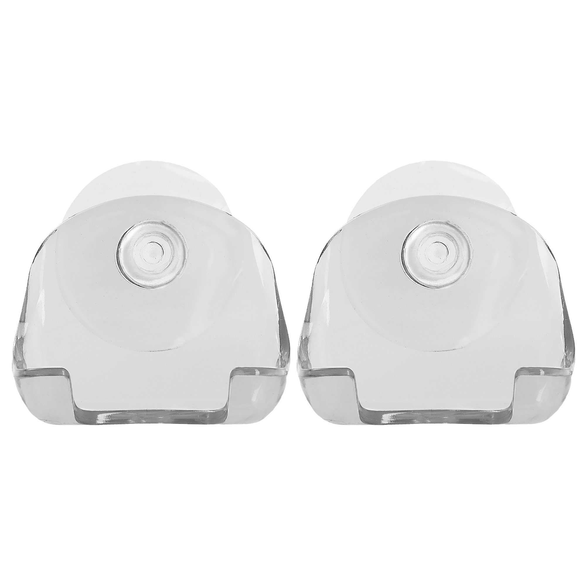 kwmobile Rasier-Set 2x Saugnapf Halterung für Rasierer, 2-tlg., für Glas und Fliesen - Nassrasierer Saugnapf Halter Set - Wand Haken