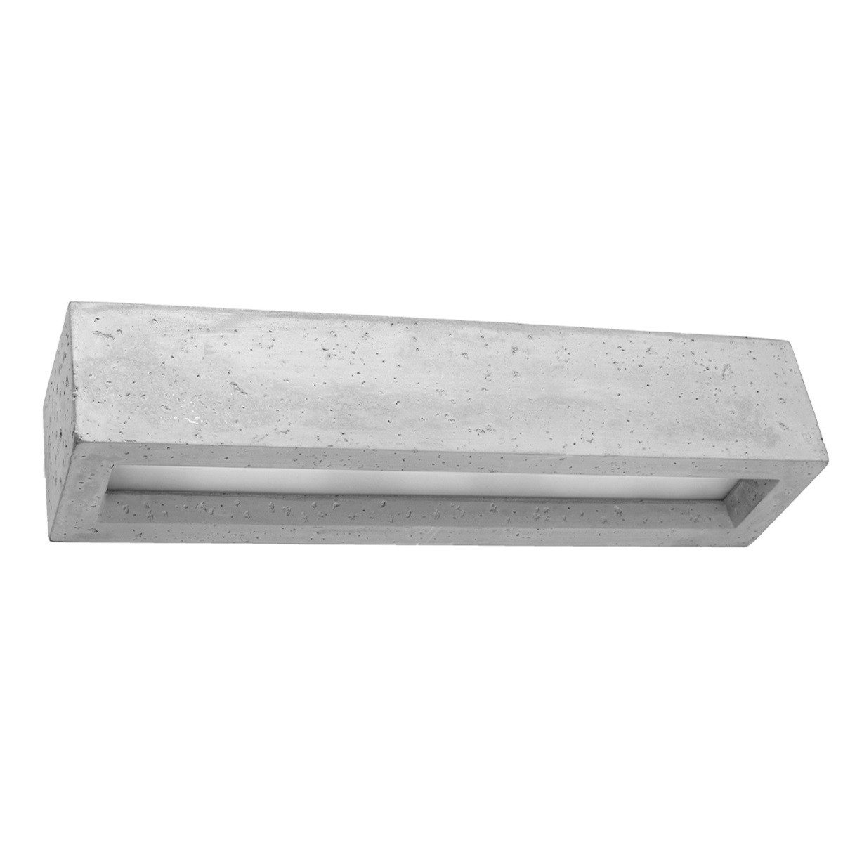 SOLLUX lighting Wandleuchte Wandleuchte Vega 50 Beton, Nicht enthalten