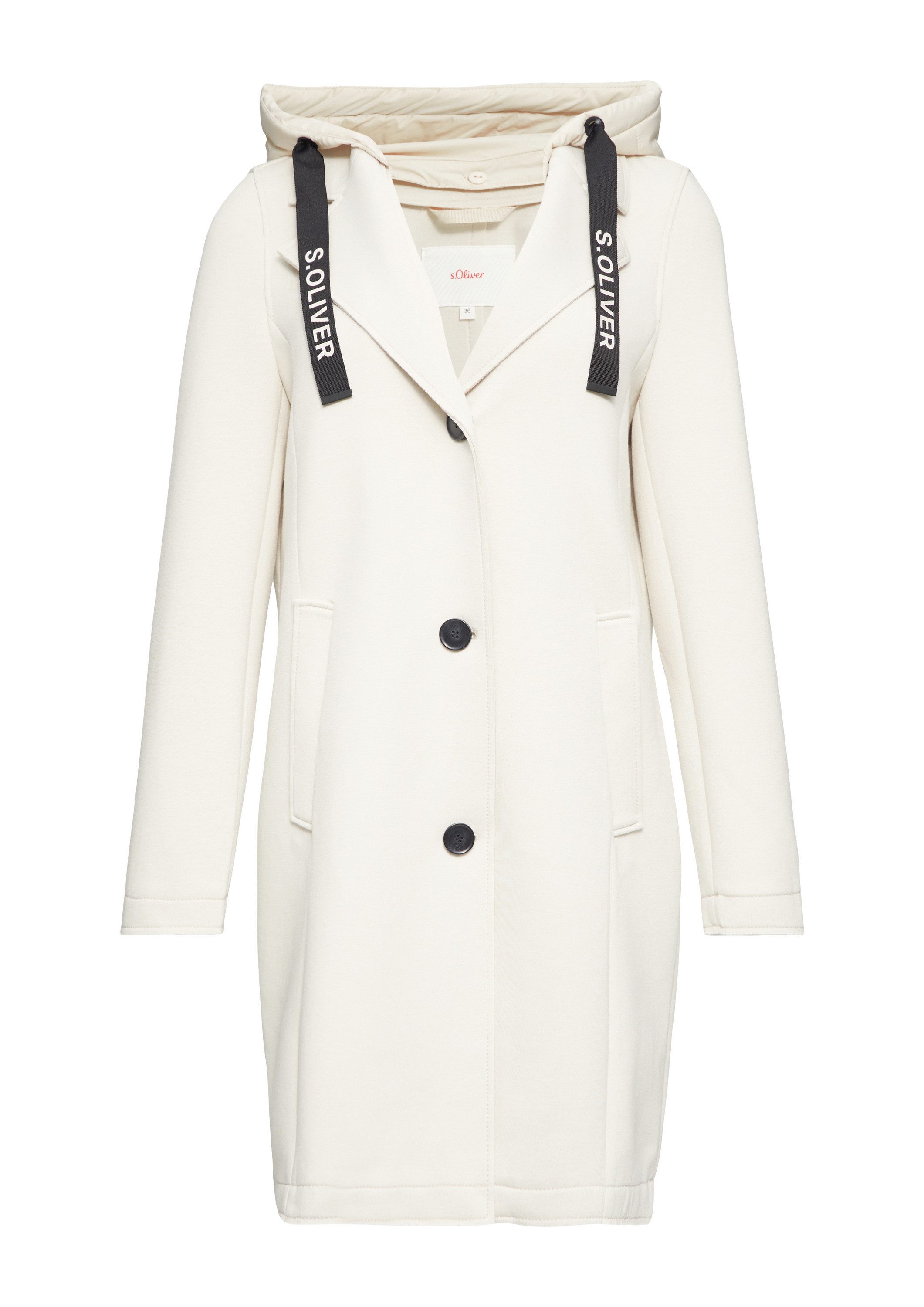 s.Oliver Funktionsmantel Outdoor-Mantel Mantel aus Scuba mit abnehmbarem Ka günstig online kaufen