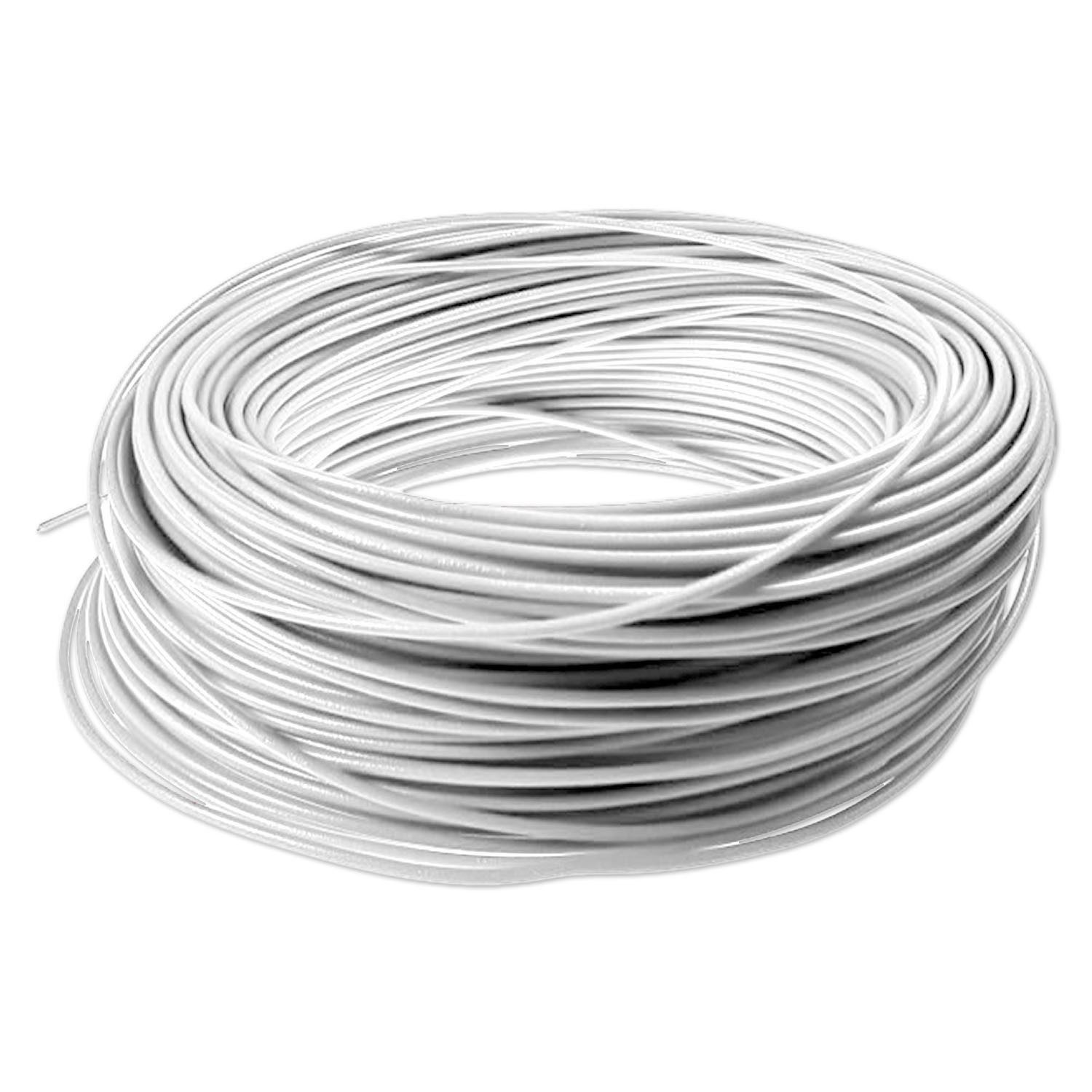 Kabel, 1-Adrig, H05V-K, 1x0,75mm², Weiß, Meterware Stromkabel