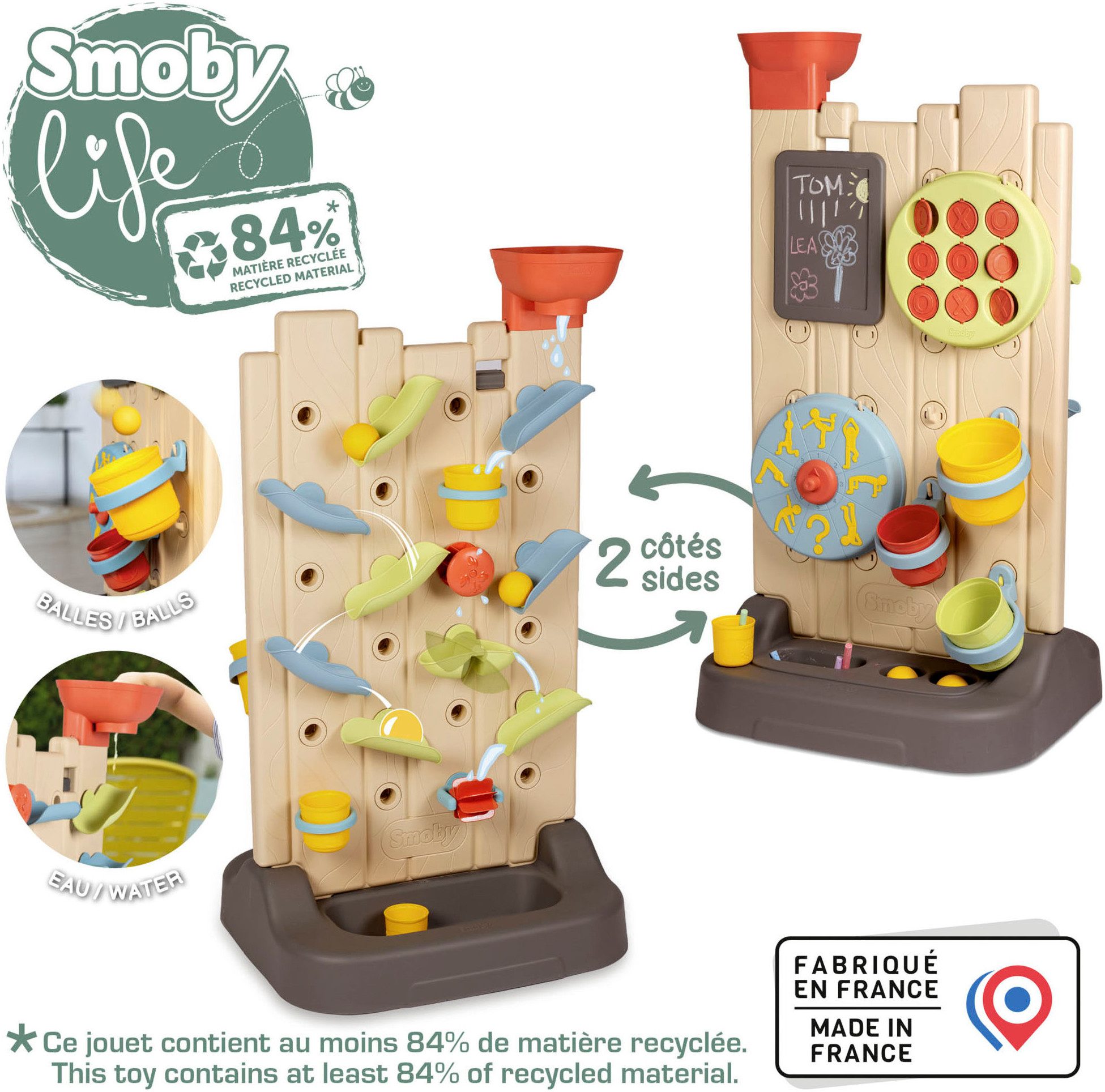 Smoby Spielcenter Smoby Life, Activity Wall 6-in-1, Made in Europe