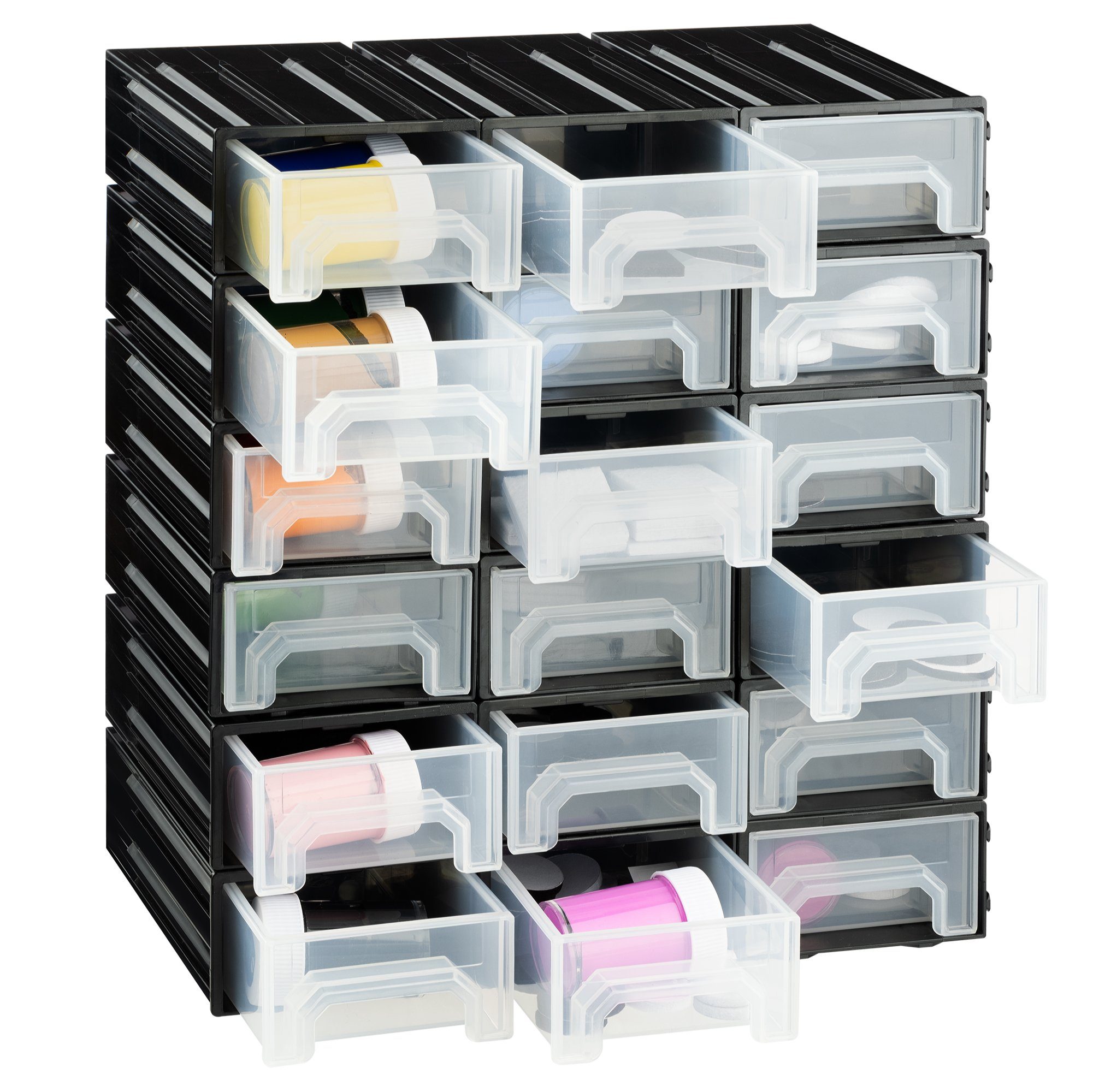 Werkzeugbox Kleinteile Magazin mit 18 Schubladen - Sortierkasten Sortierbox