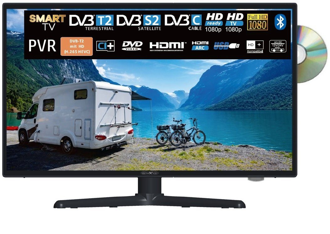 Reflexion LDDW24i+ LED-Fernseher (60,00 cm/24 Zoll, Full HD, Smart-TV,  Camping Fernseher, 12/24Volt, Bluetooth, mit integriertem DVD-Player)  online kaufen | OTTO