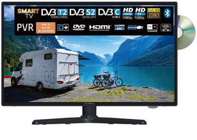 Reflexion LDDW24i+ LED-Fernseher (60,00 cm/24 Zoll, Full HD, Smart-TV, Camping Fernseher, 12/24Volt, Bluetooth, mit integriertem DVD-Player)