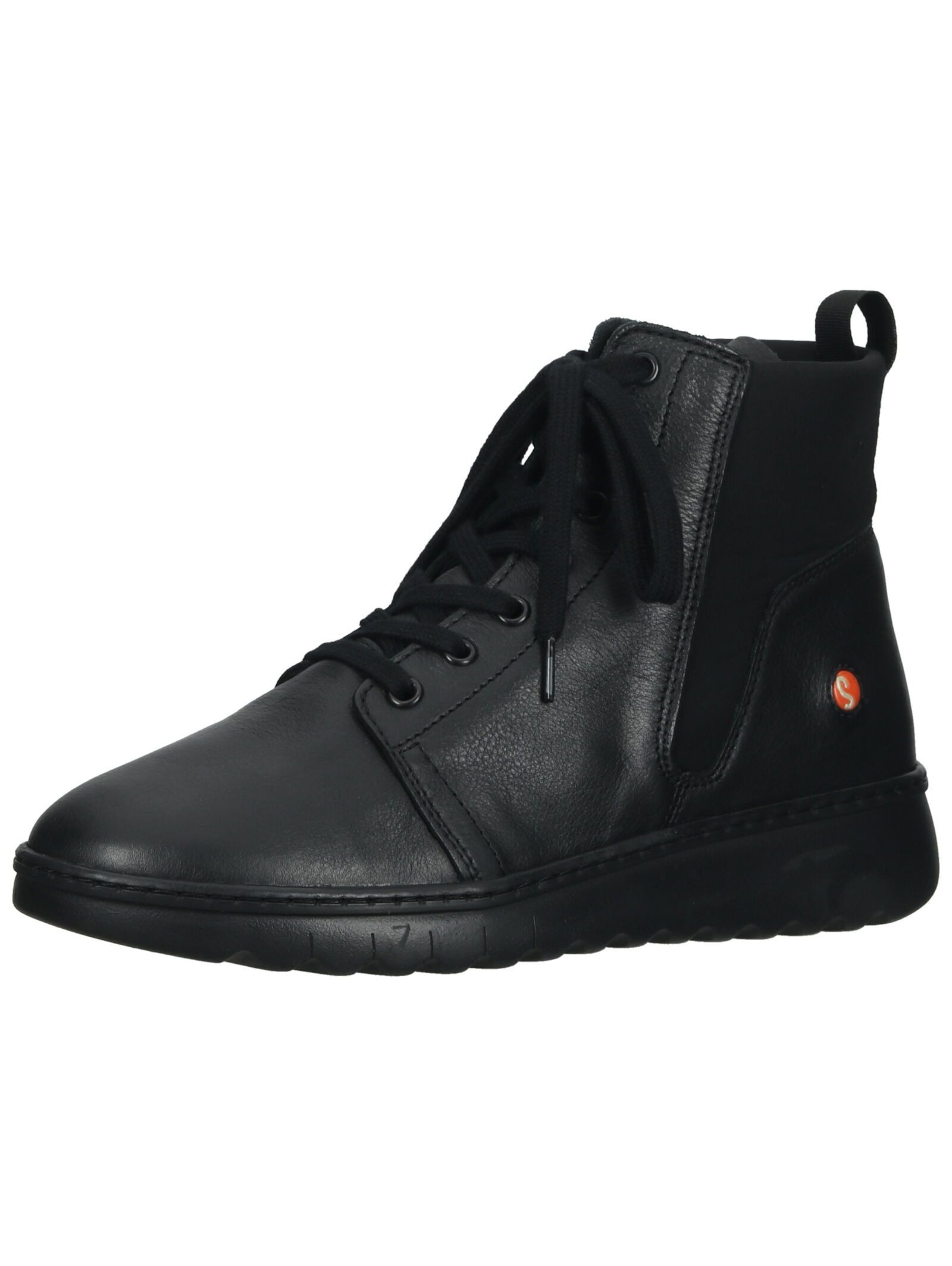 softinos Stiefelette Leder . Schnürstiefelette