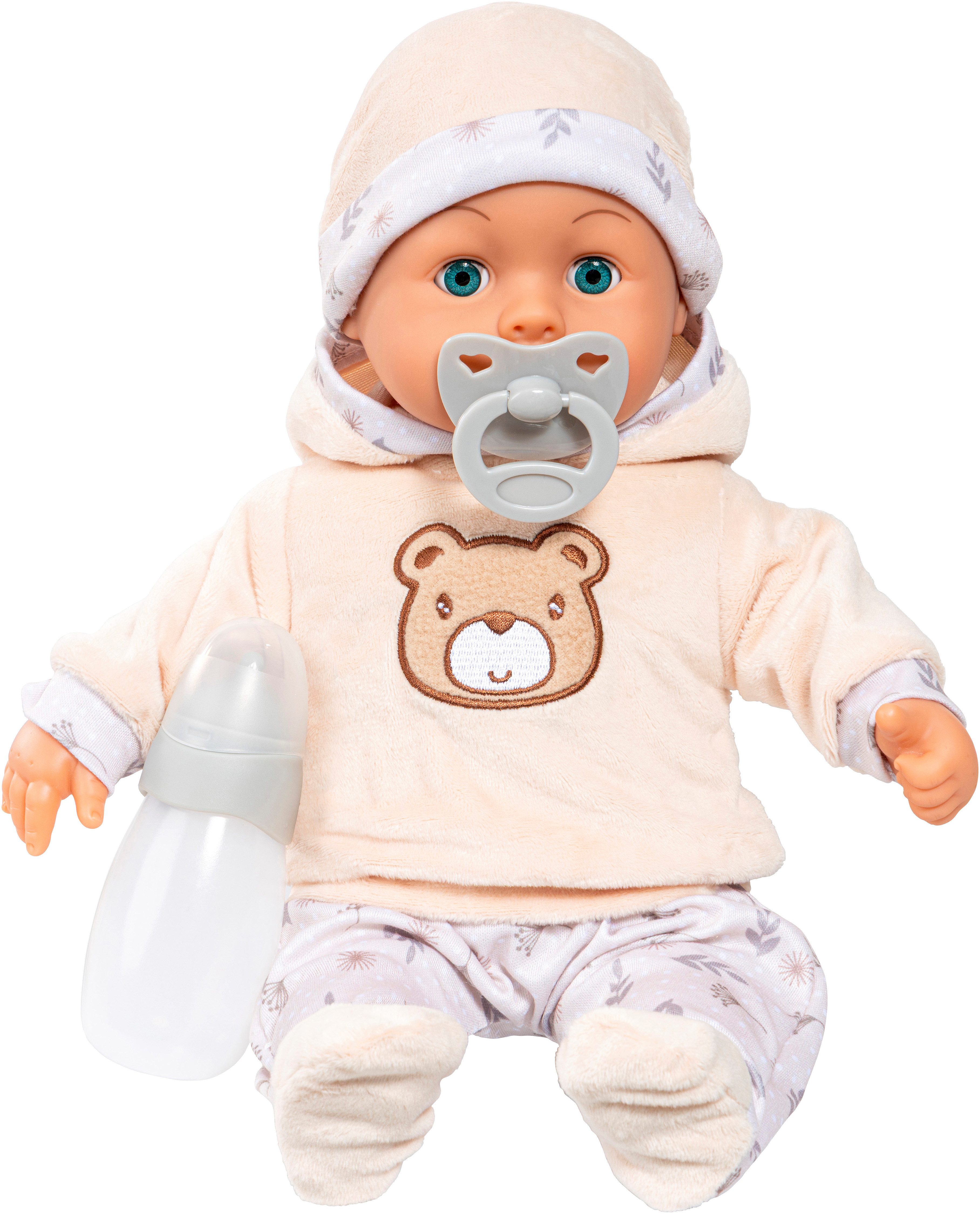 Bayer Babypuppe First Words 38 cm beige/weiß
