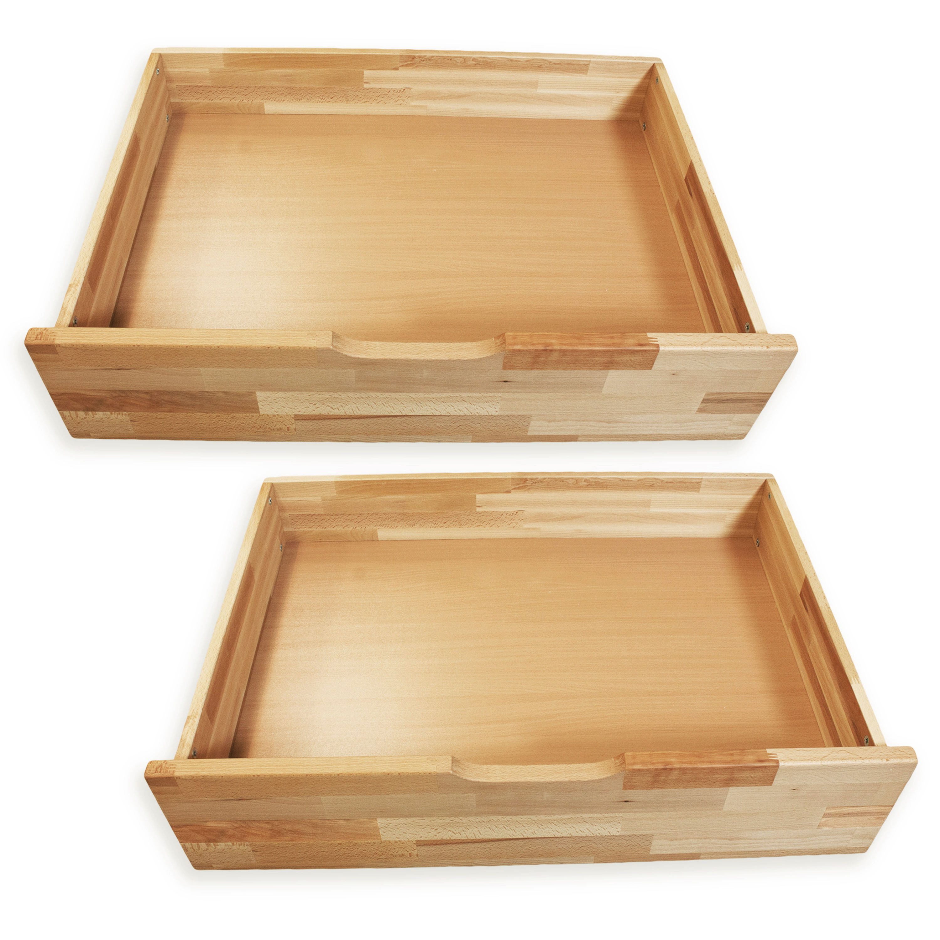Schubkasten Bubema Comfort Bettkastenset – aus massiver Kernbuche, mit Rollen