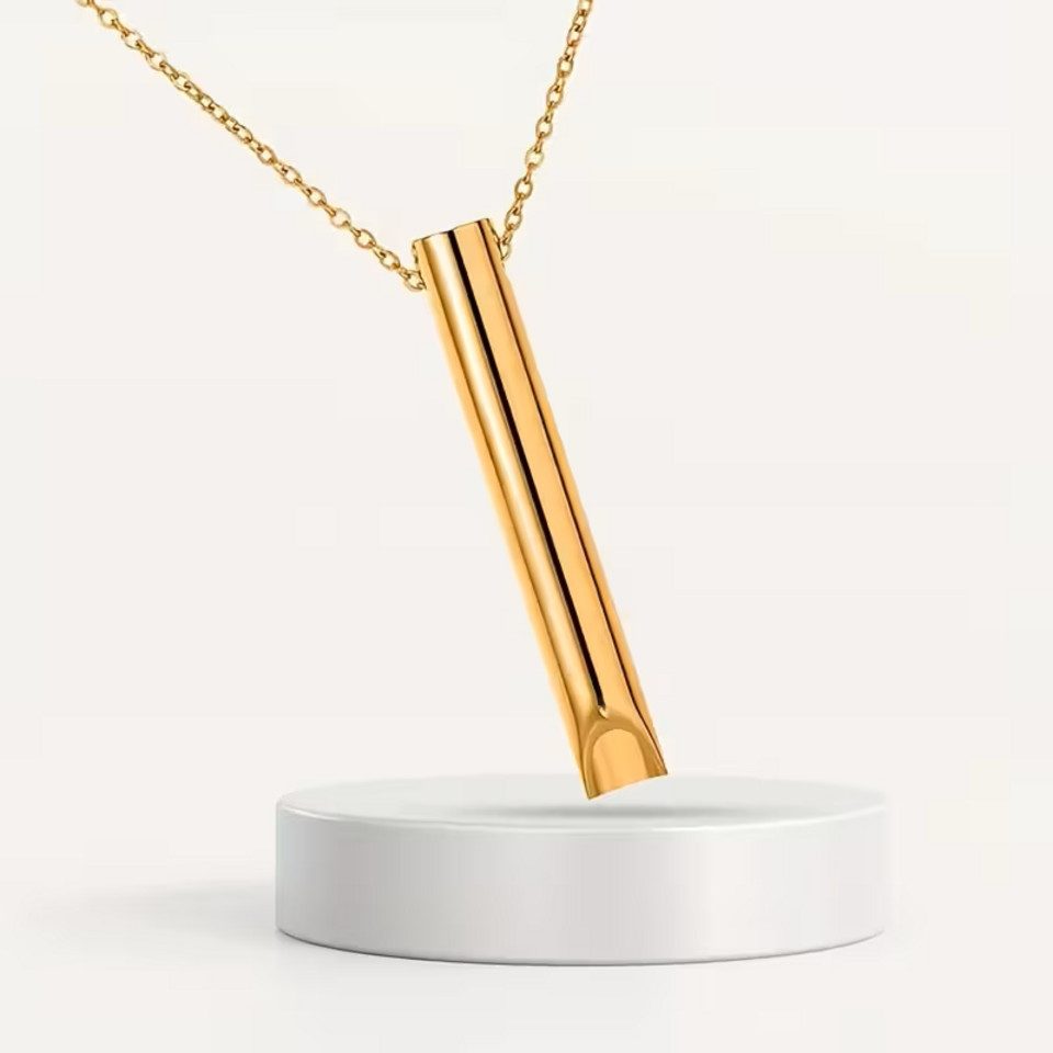 ILOKEN Kette mit Anhänger Tiefenatmung Halskette Achtsamkeitsschmuck zur Be günstig online kaufen