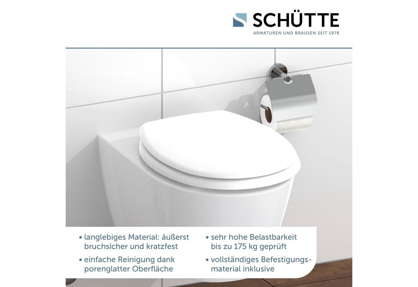 Thumbnail - Schütte WC-Sitz, Duroplast,maximale Belastung der Klobrille 175 kg