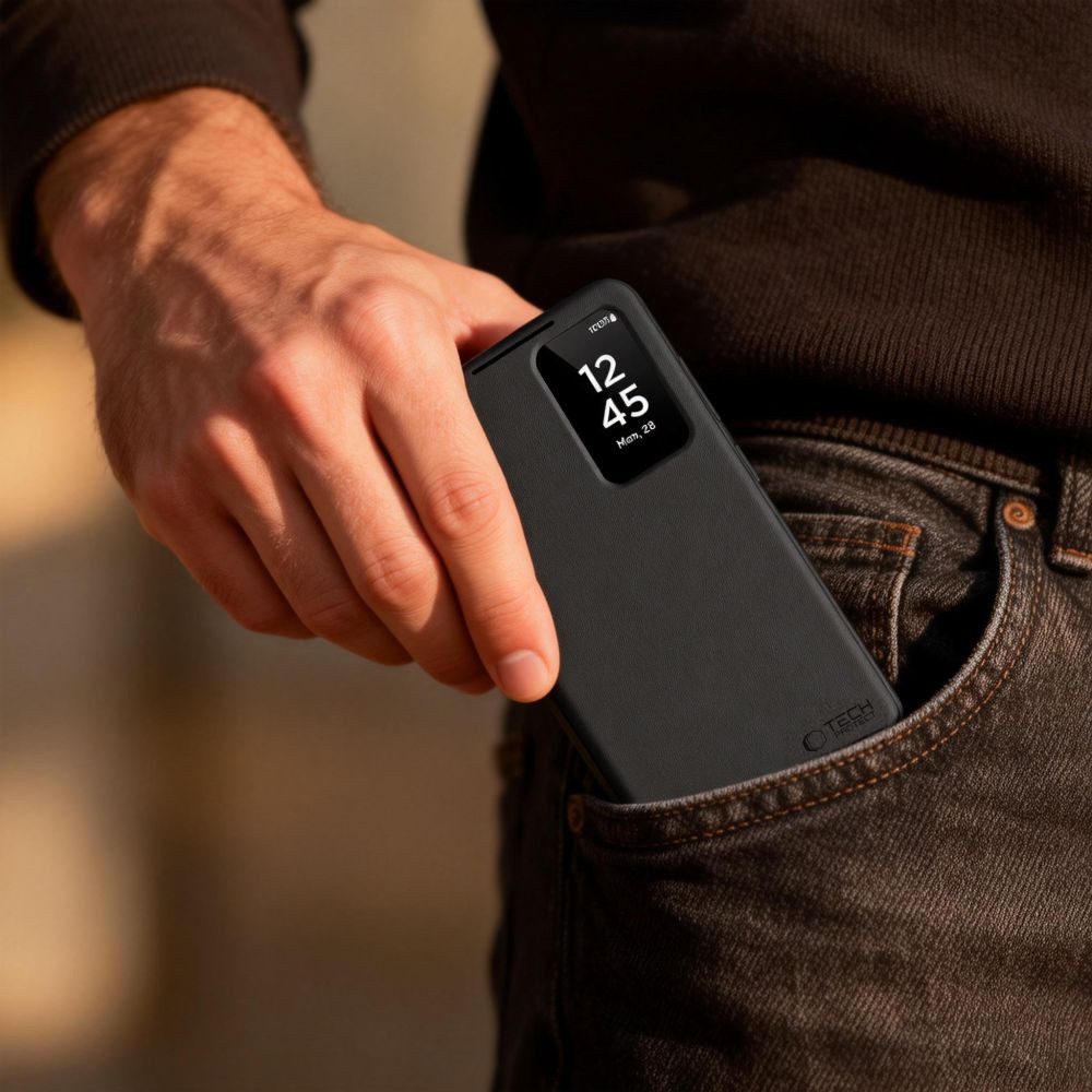 TECH PROTECT Handyhülle Brieftaschenhülle für Samsung Galaxy A37 5G - schwarz 6,7 – Bild 5 von 5