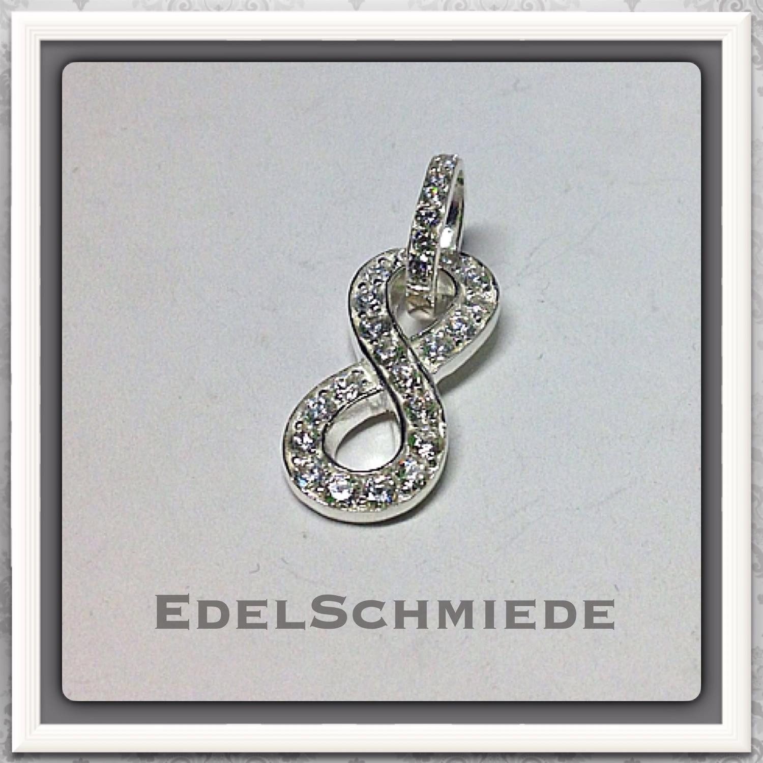 Kettenanhänger elegante Unendlichkeitsacht 925 Silber Anhänger