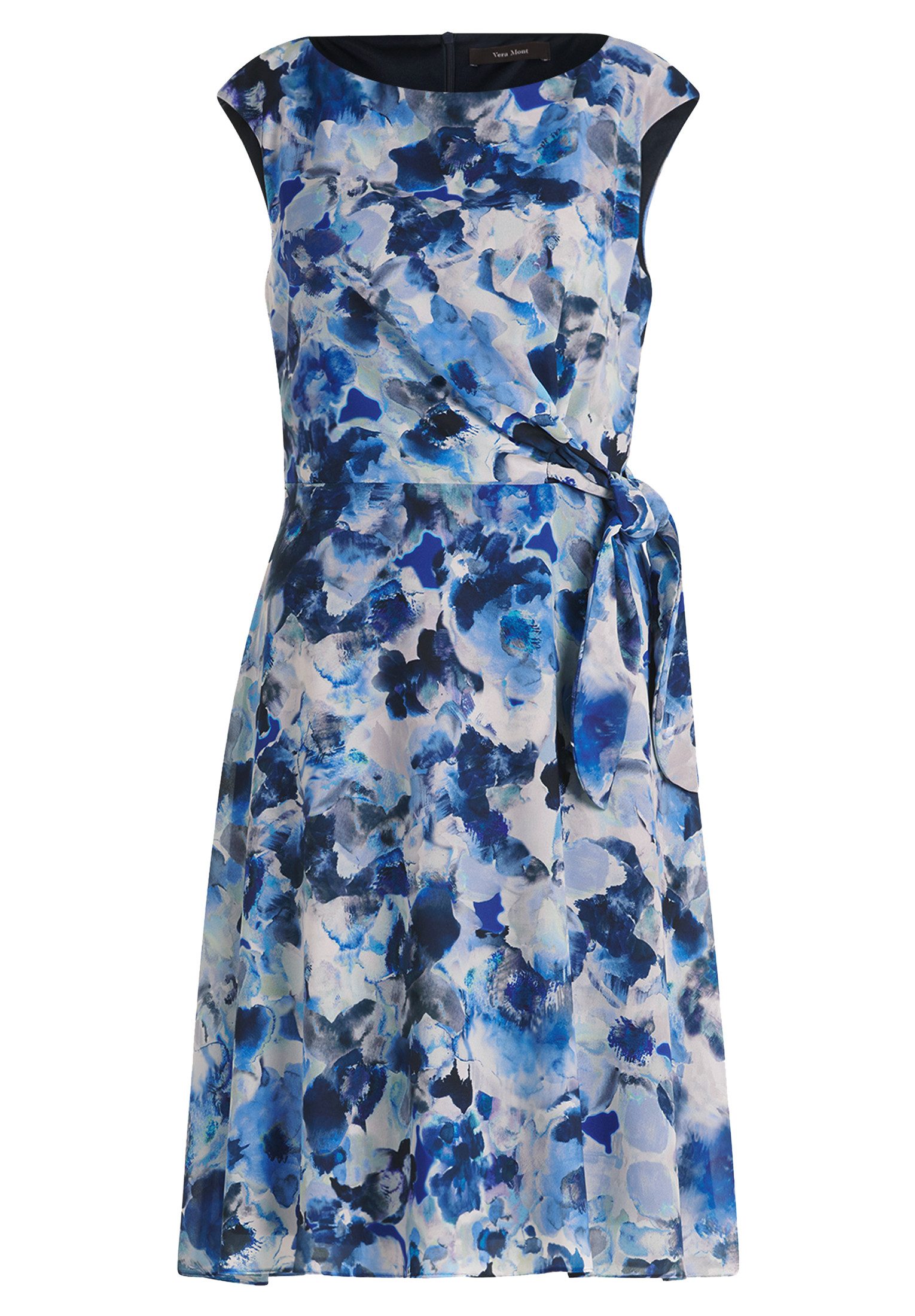 Vera Mont Cocktailkleid Damen mit Bindegürtel Druck günstig online kaufen