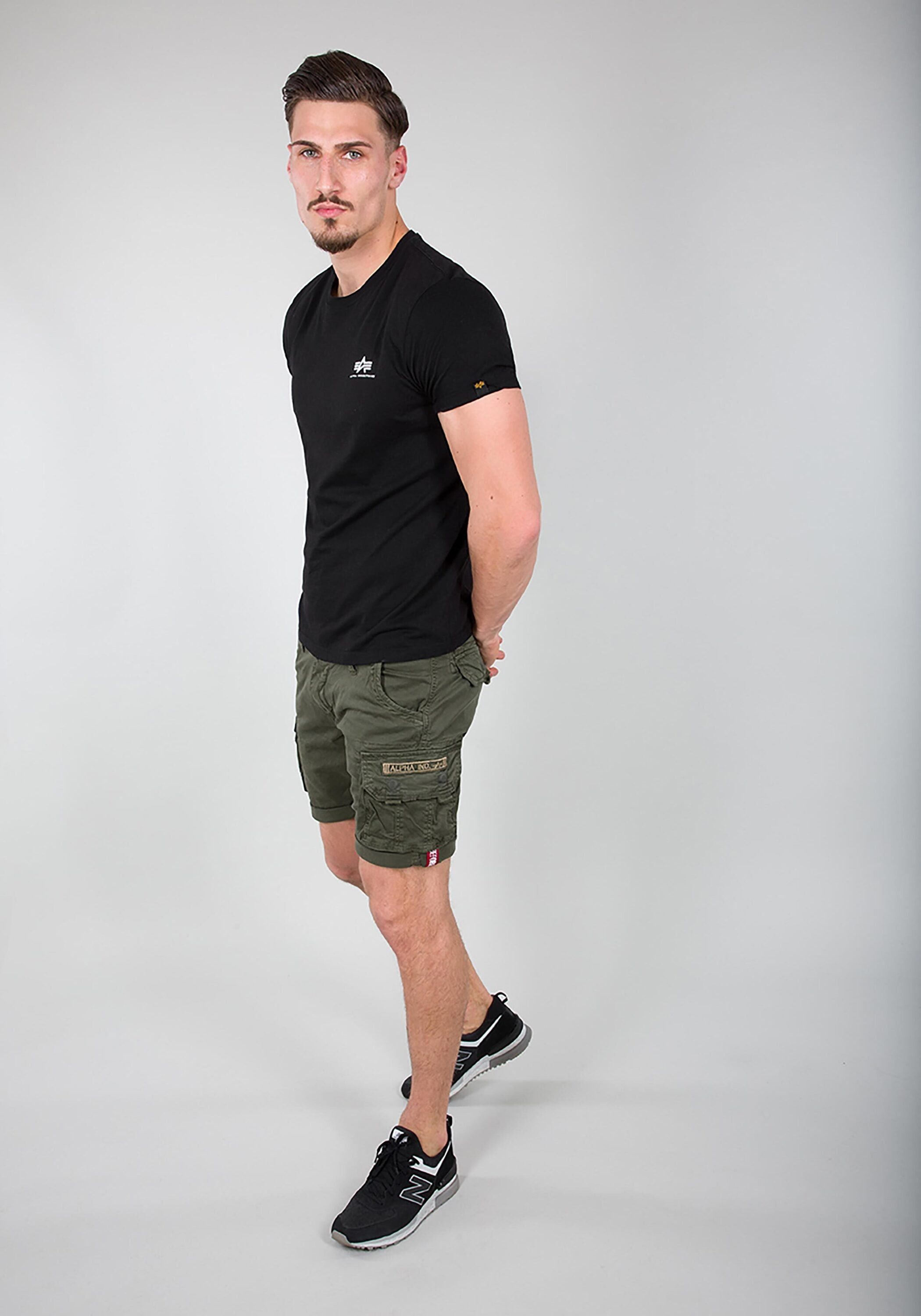 - Shorts olive Alpha Men Industries Crew Industries Alpha Short Shorts dark