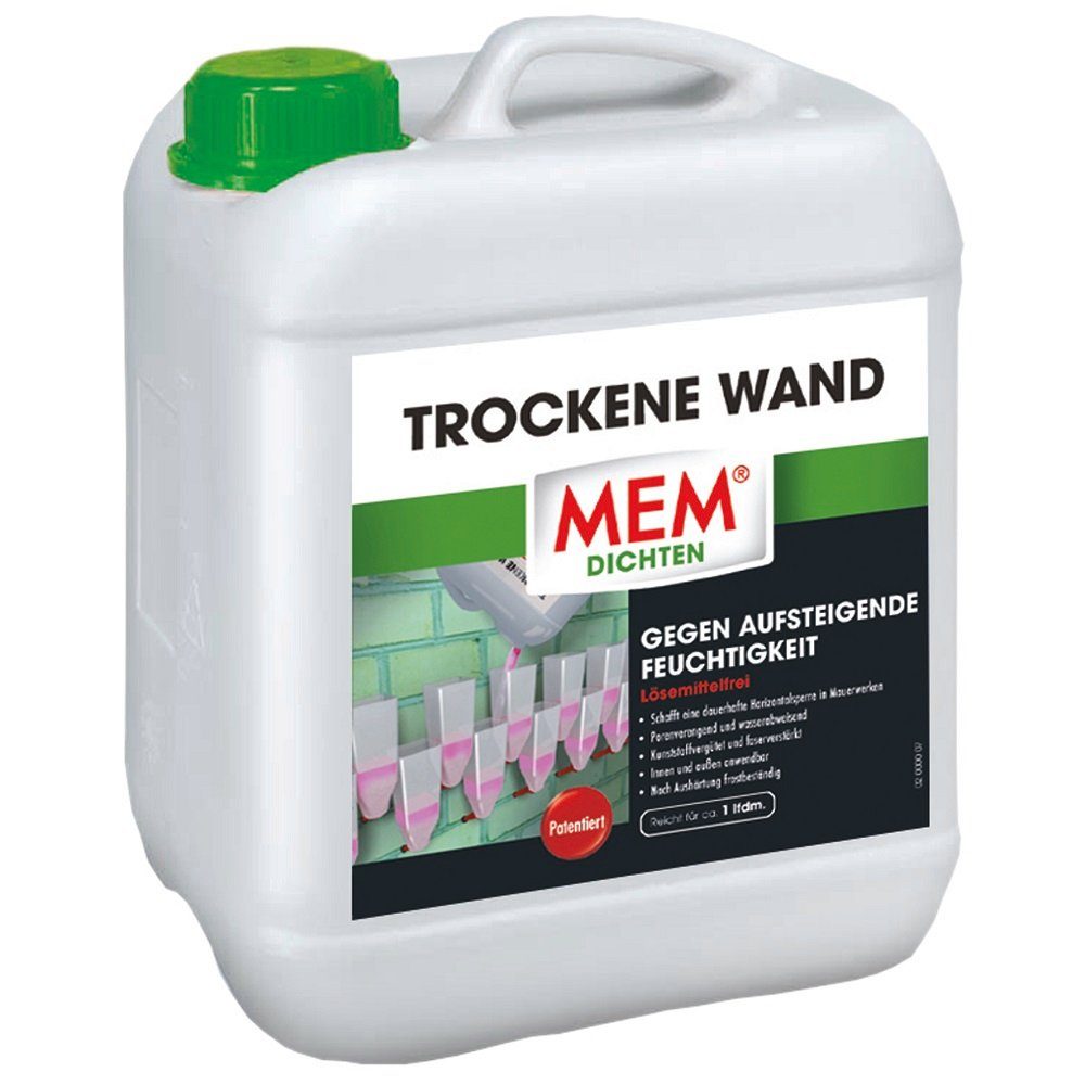 MEM Bauchemie Dichtstoff MEM Trockene Wand Injektionsflüssigkeit, 5 Ltr