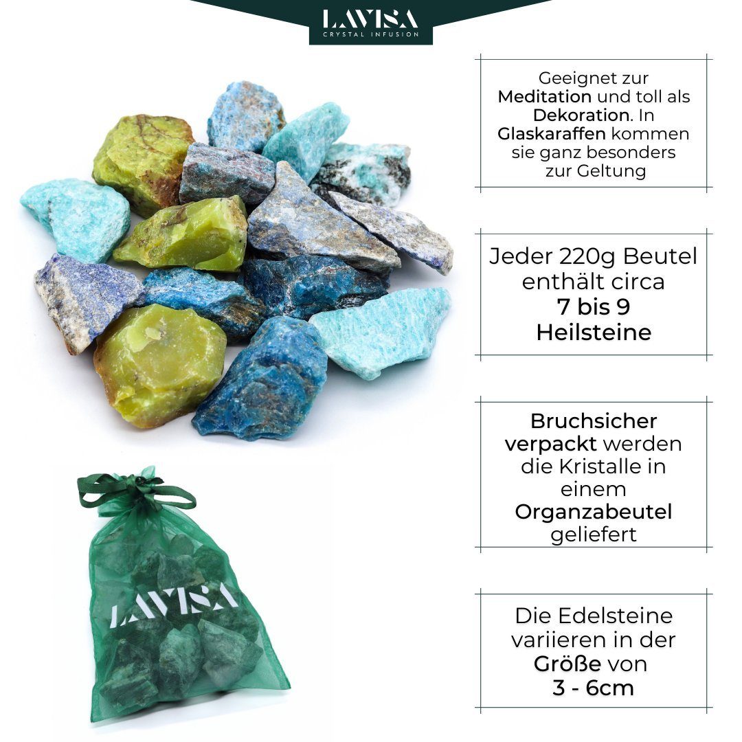 Kristalle, Natursteine Mineralien Edelstein Edelsteine, Vitalmischung LAVISA echte Dekosteine,