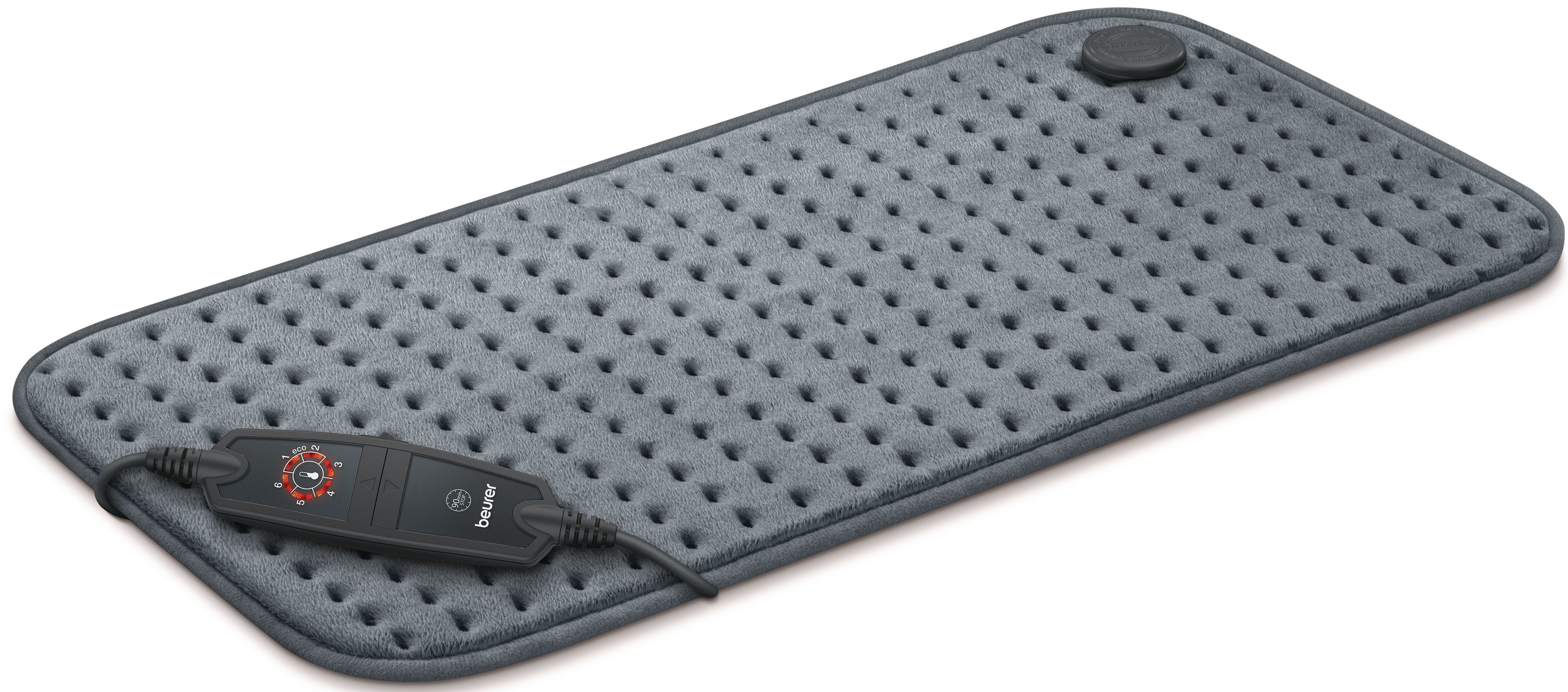 BEURER Heizkissen HK 123 XXL, extra großes Format mit 60 x 30 cm für großflächige Wärme, 3 Temperaturstufen, maschinenwaschbar, Sicherheitsabschaltung