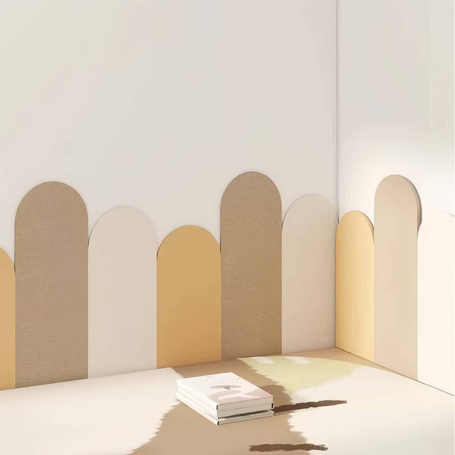 Agger 3D Wandpaneel 6 Stück Selbstklebende Filz Wandpaneele - Wohnzimmer Schlafzimmer