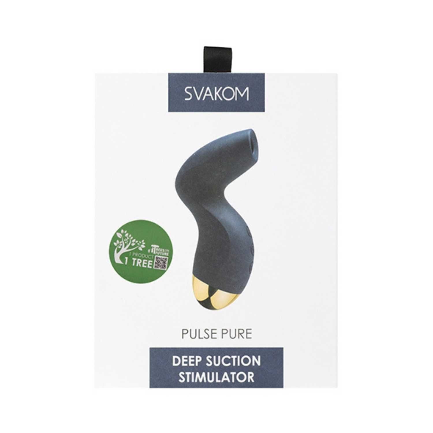 Svakom Stimulator, Intensitäten Svakom - dunkelblau Pulse 5 Pure Deep Klitoris-Stimulator Suction