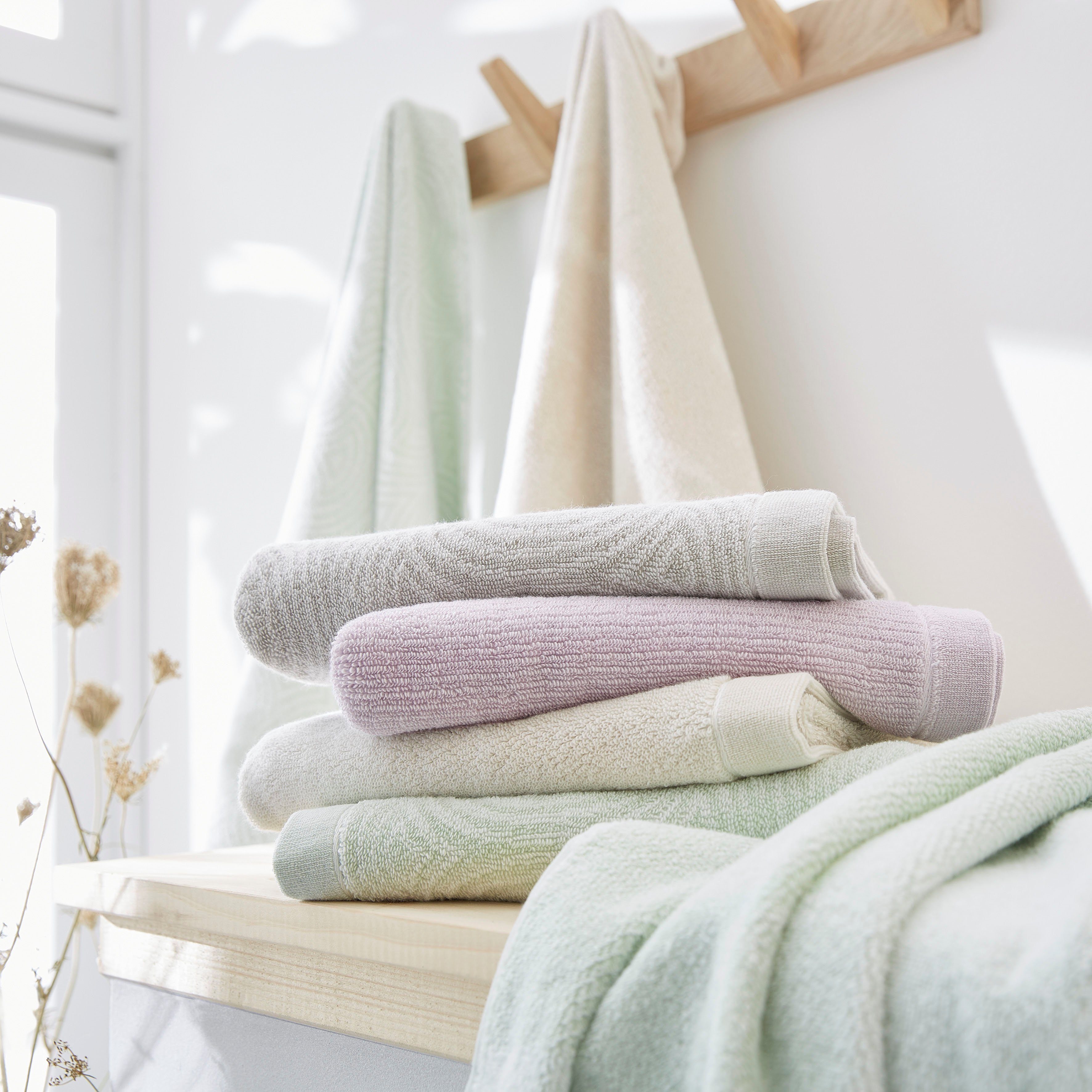 Dyckhoff Handtuch Set Landscape, Walkfrottier (Set, 6-St), 4 Handtücher (50x100cm), 2 Duschtücher (70x140cm)